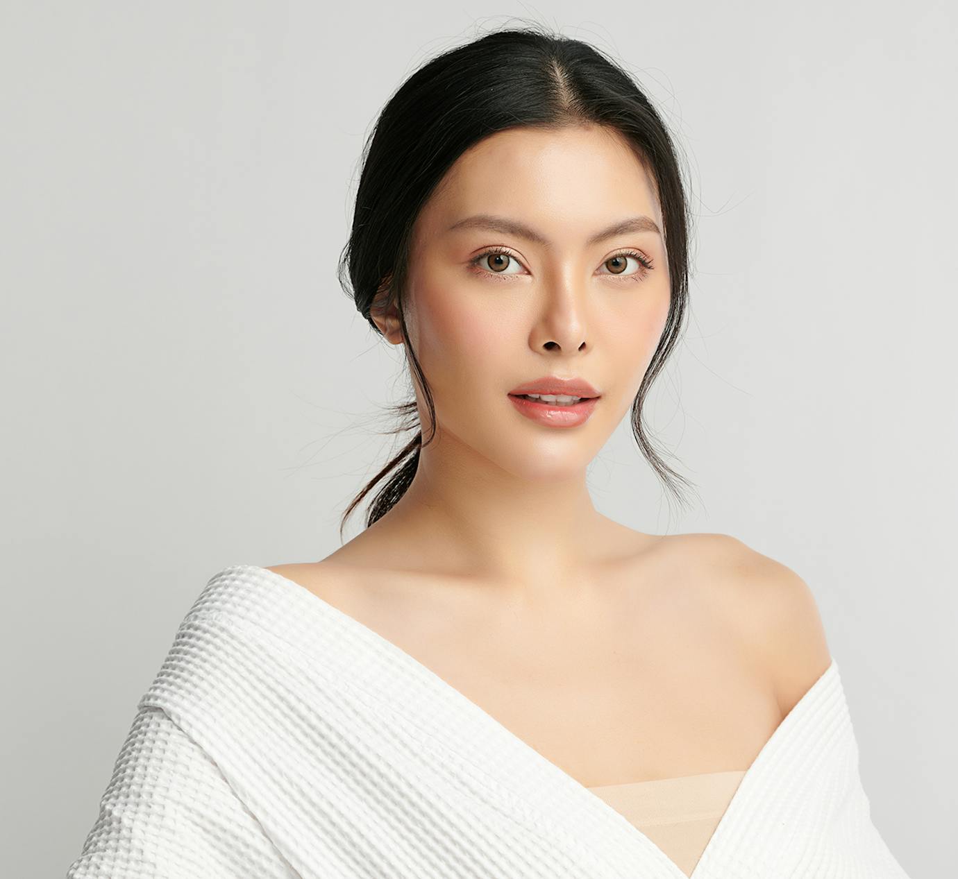 woman looking at camera
