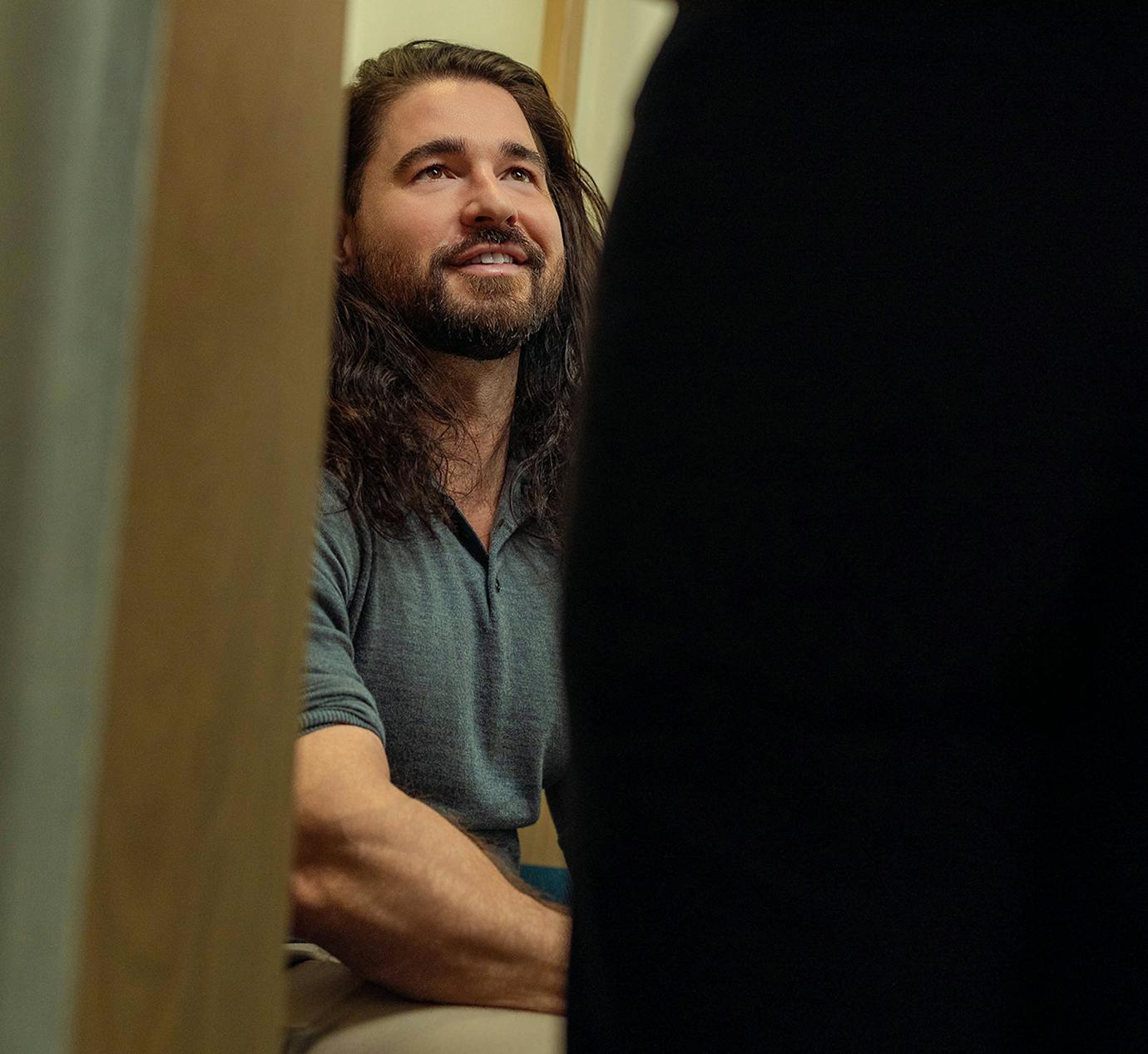 man smiling