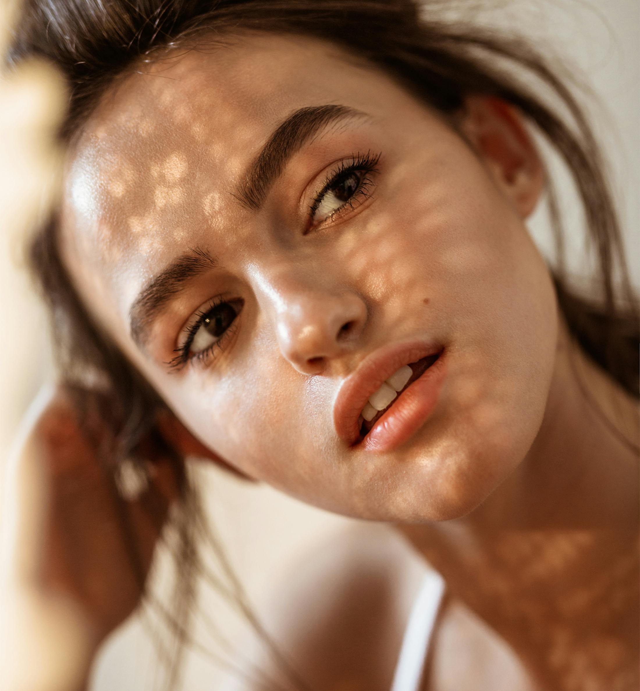 woman with shadow casted on their face