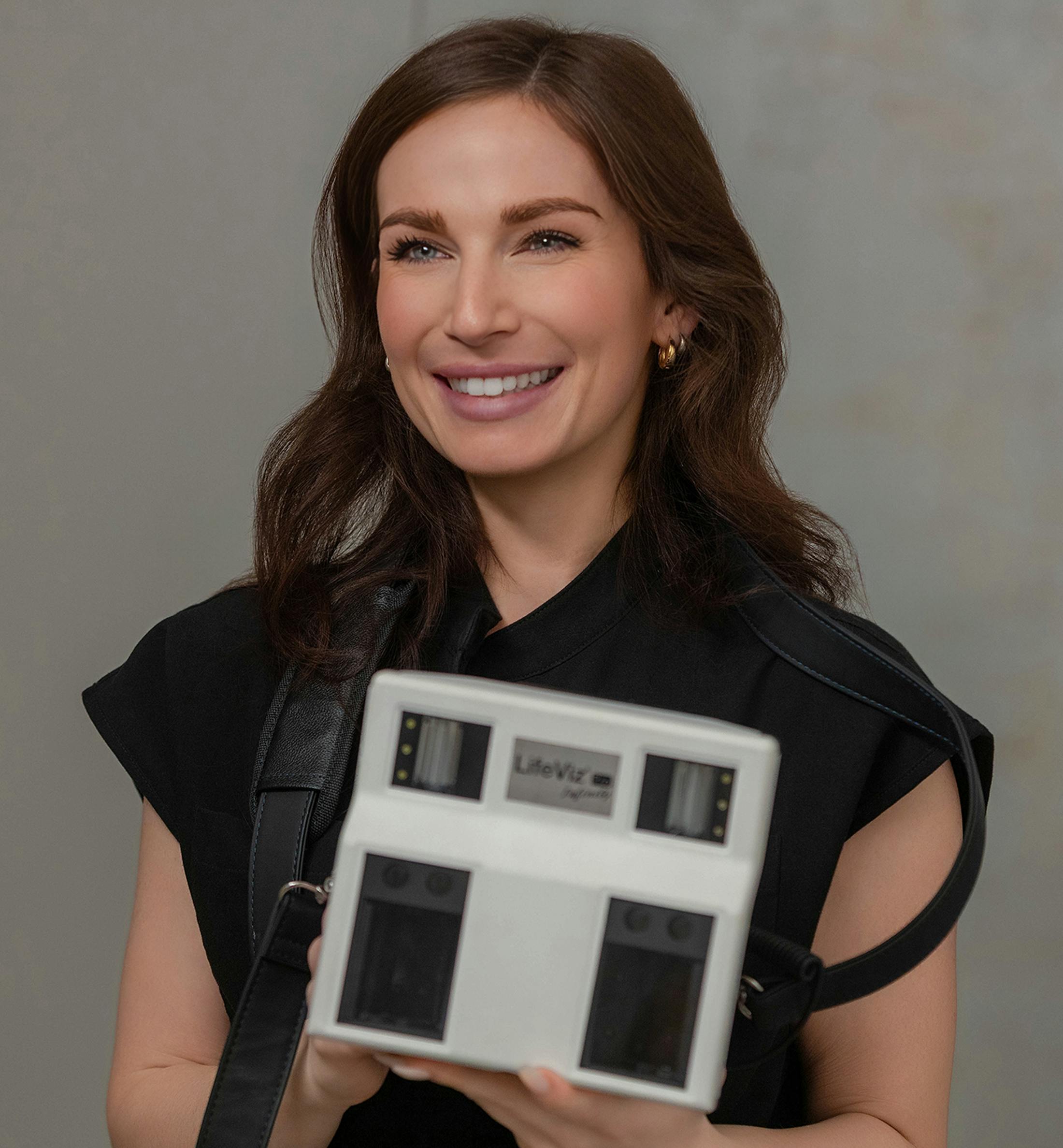 woman smiling