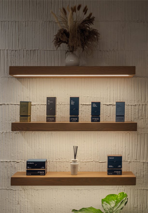 wall of products