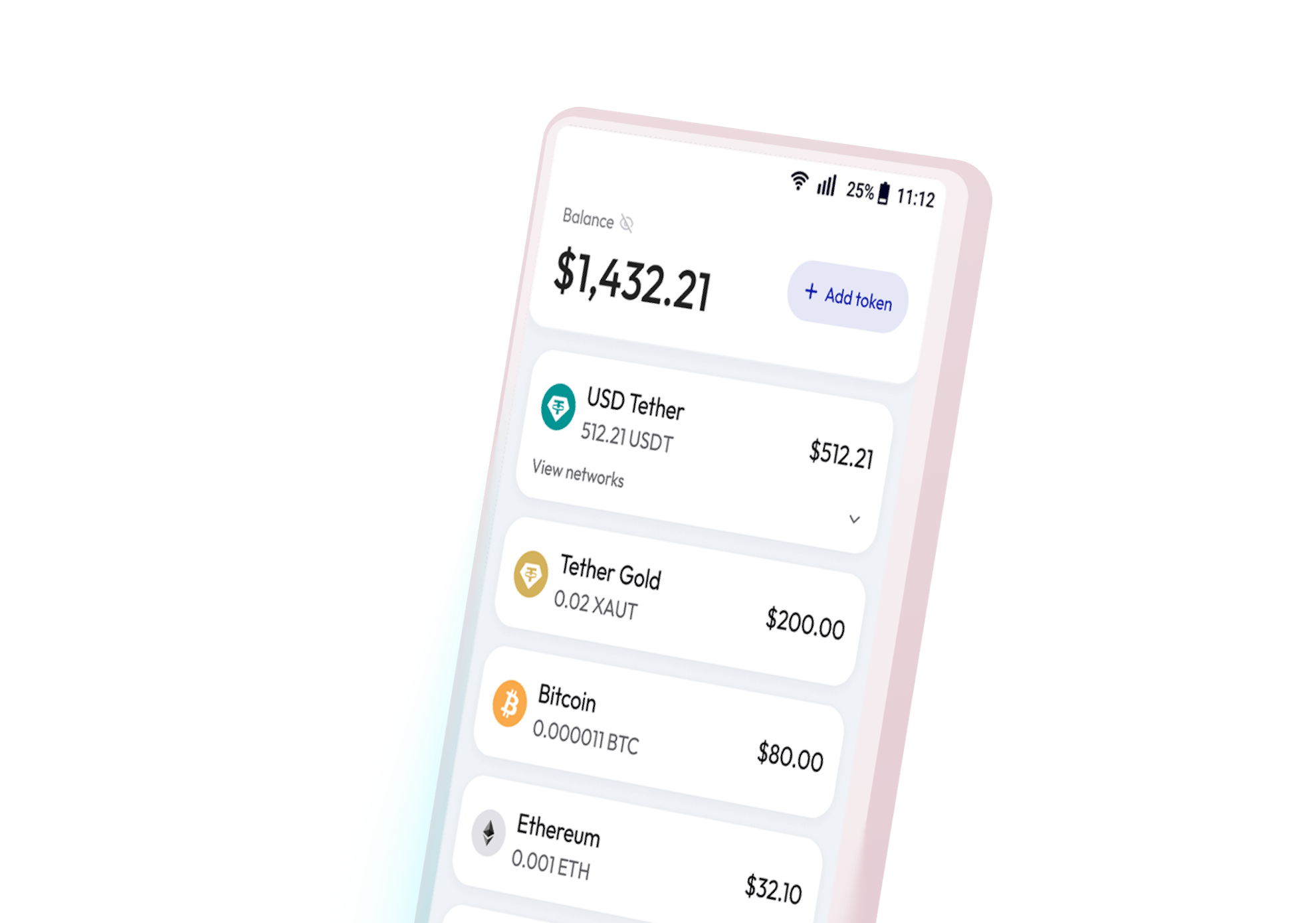 Wallet screen