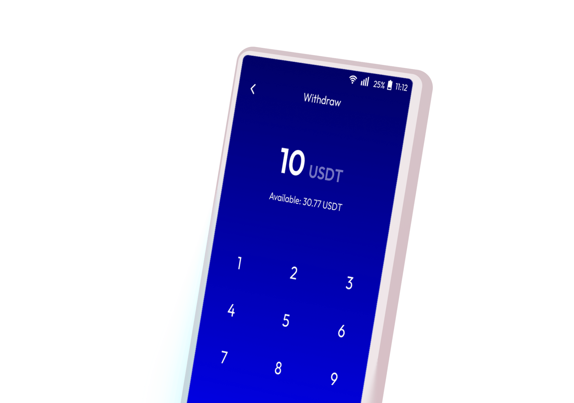 Cash out screen