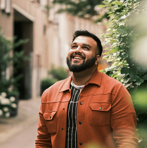 Man smiling