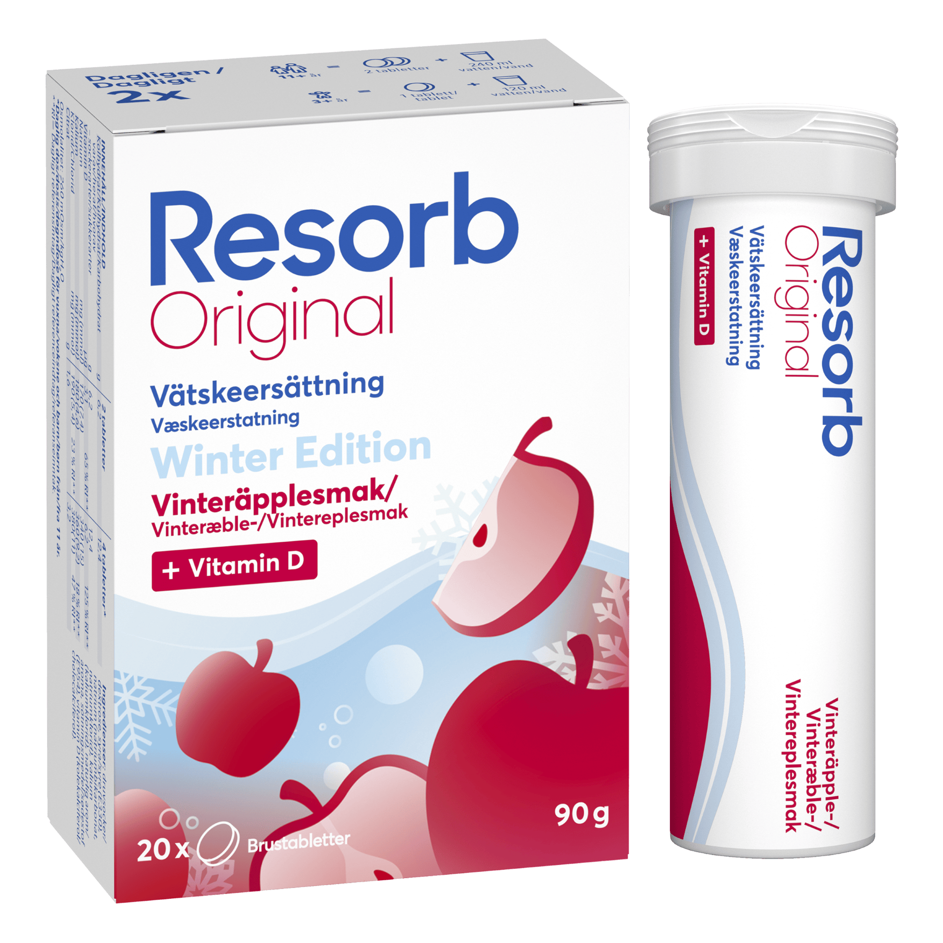 Resorb Freyðitöflur Winter Edition 2026 20 stk