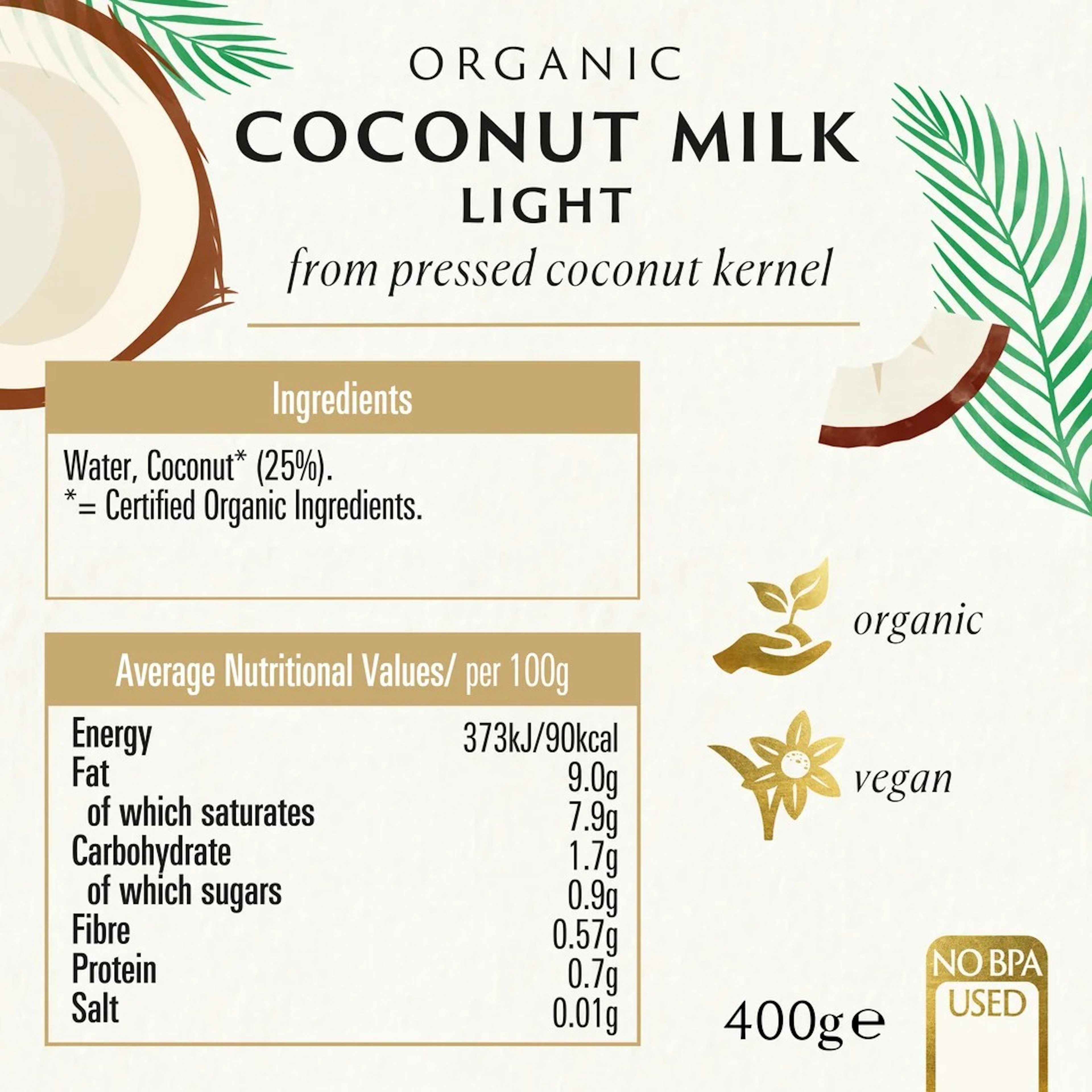 Biona Kókosmjólk light 400 ml 
