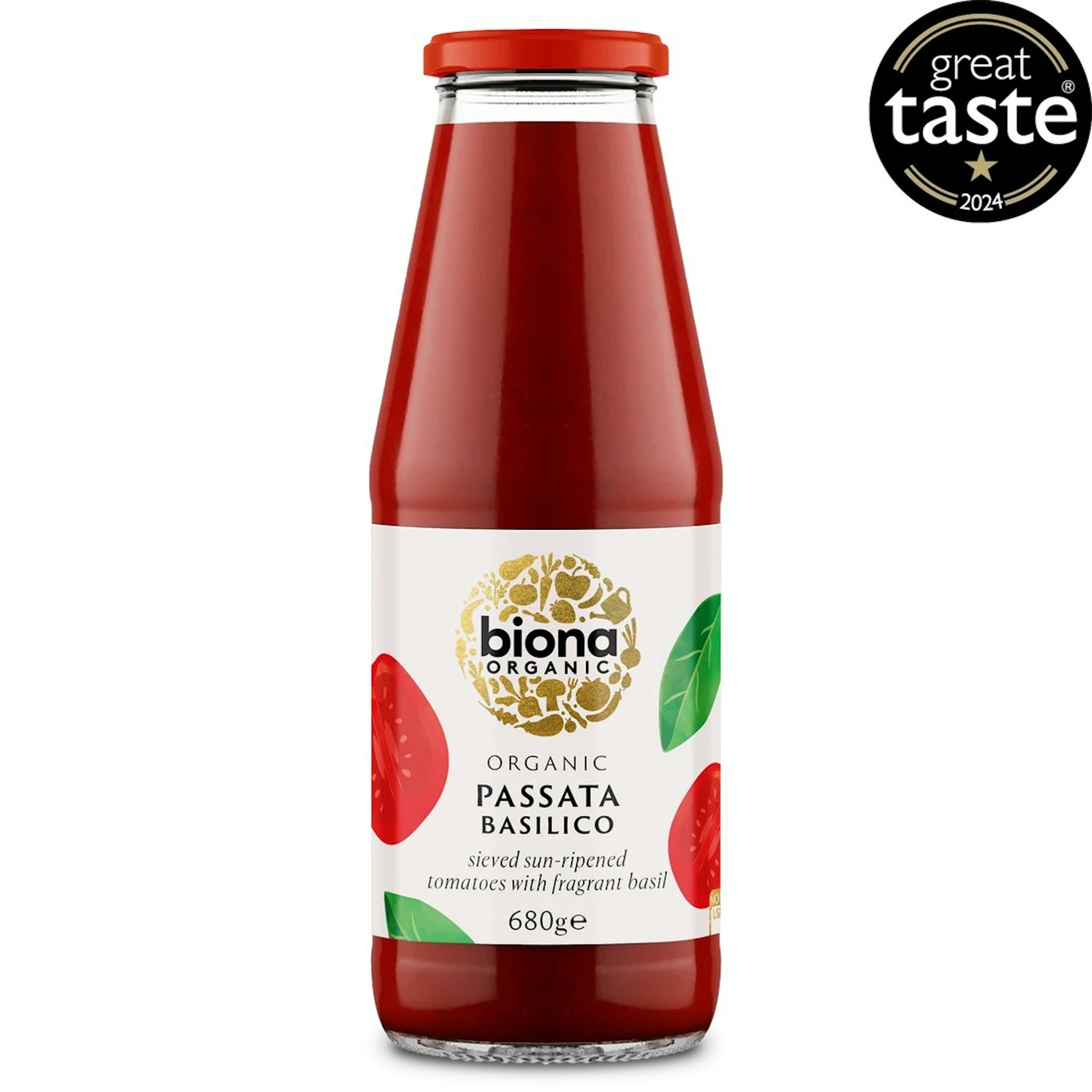 Biona Passata m/basil 680 ml