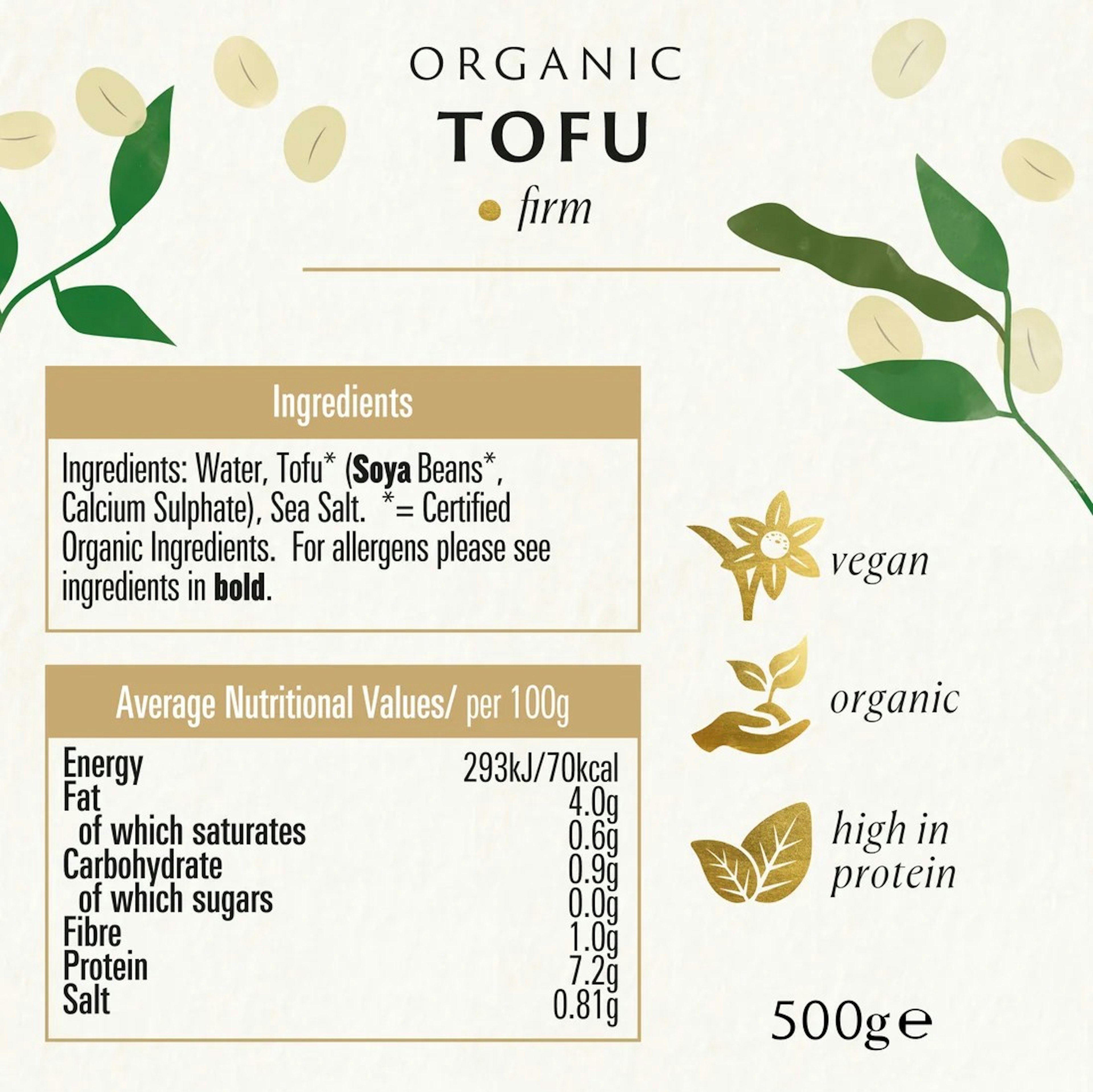 Biona Tófú Plain 500 g