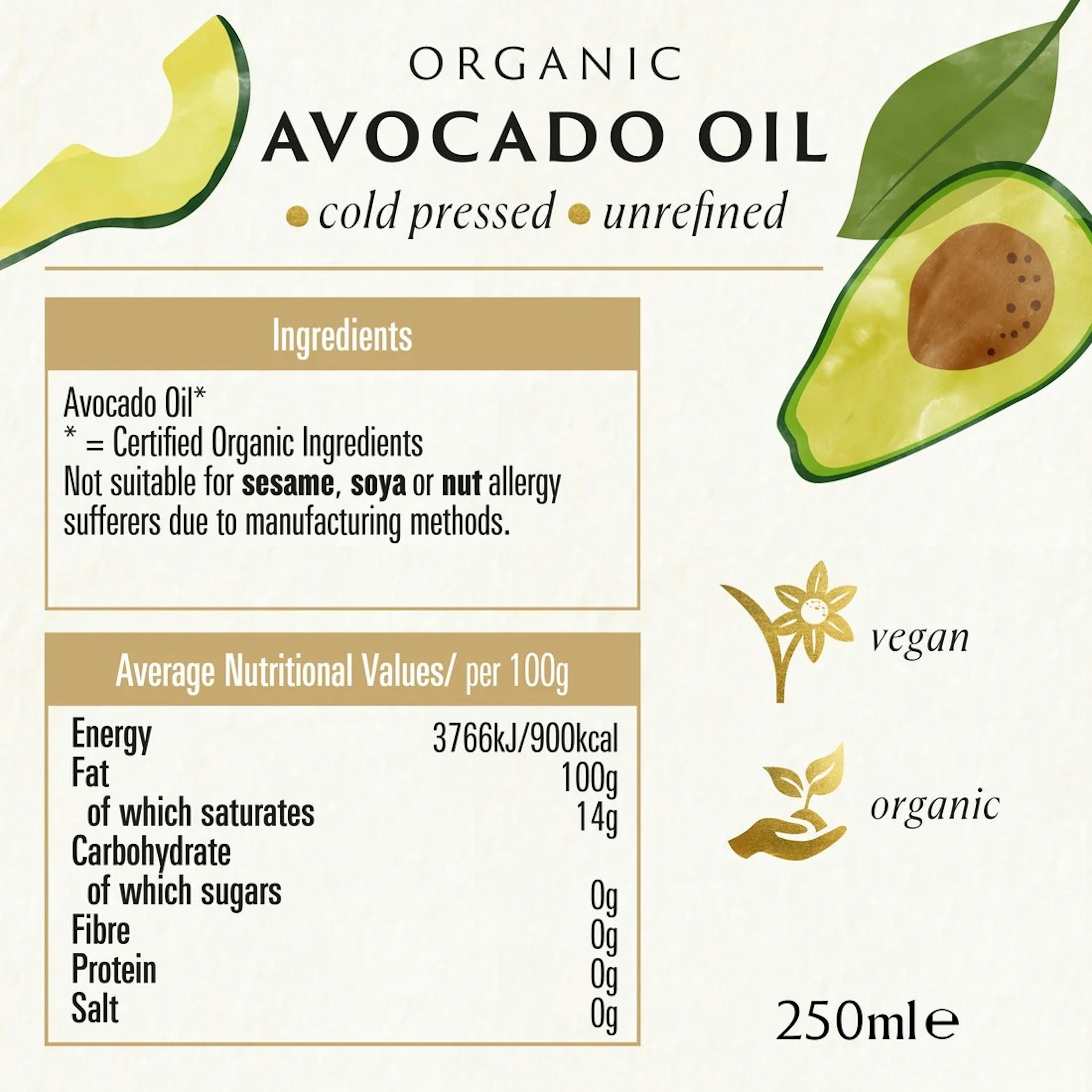 Biona Avocado olía 250 ml