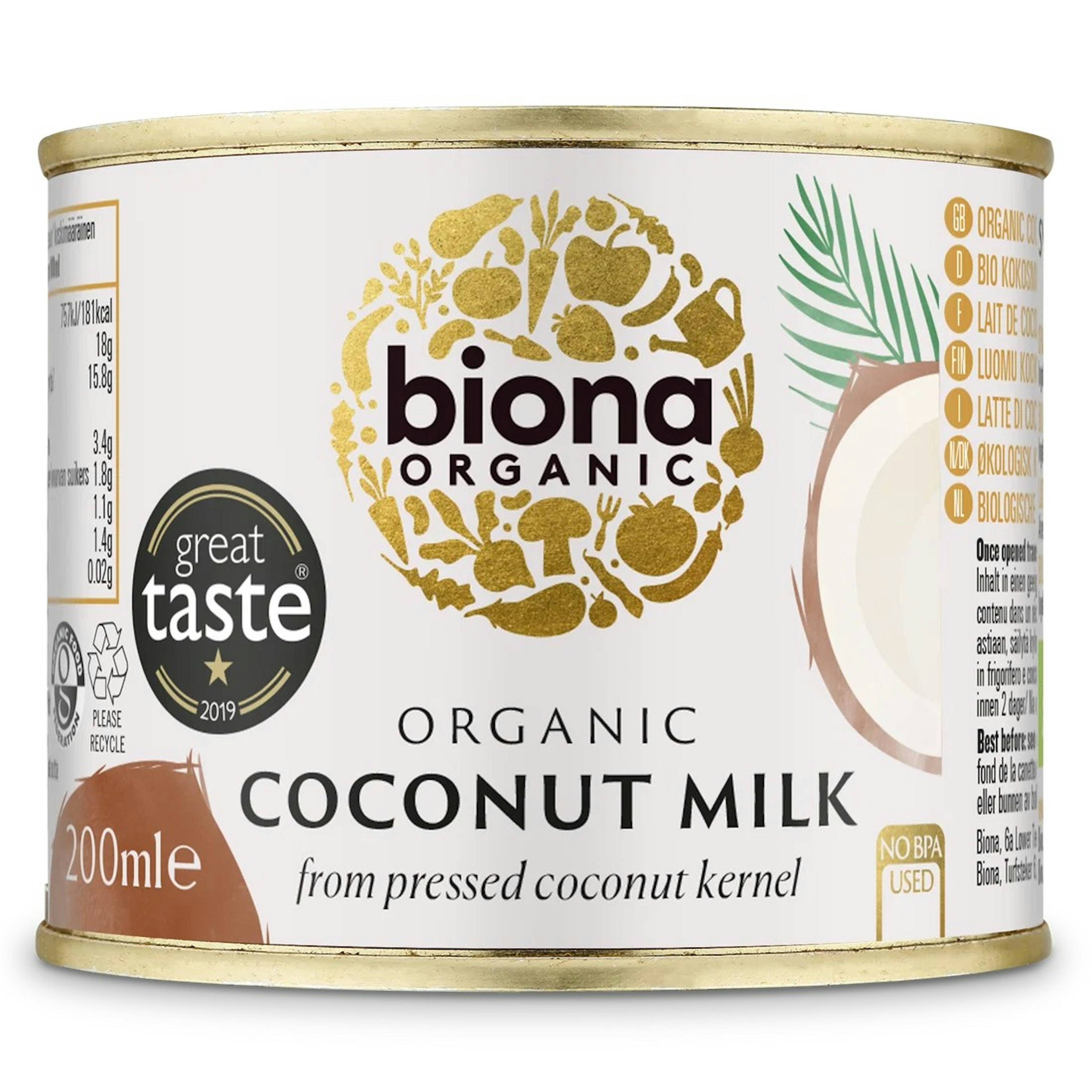 Biona Kókosmjólk 200 ml 