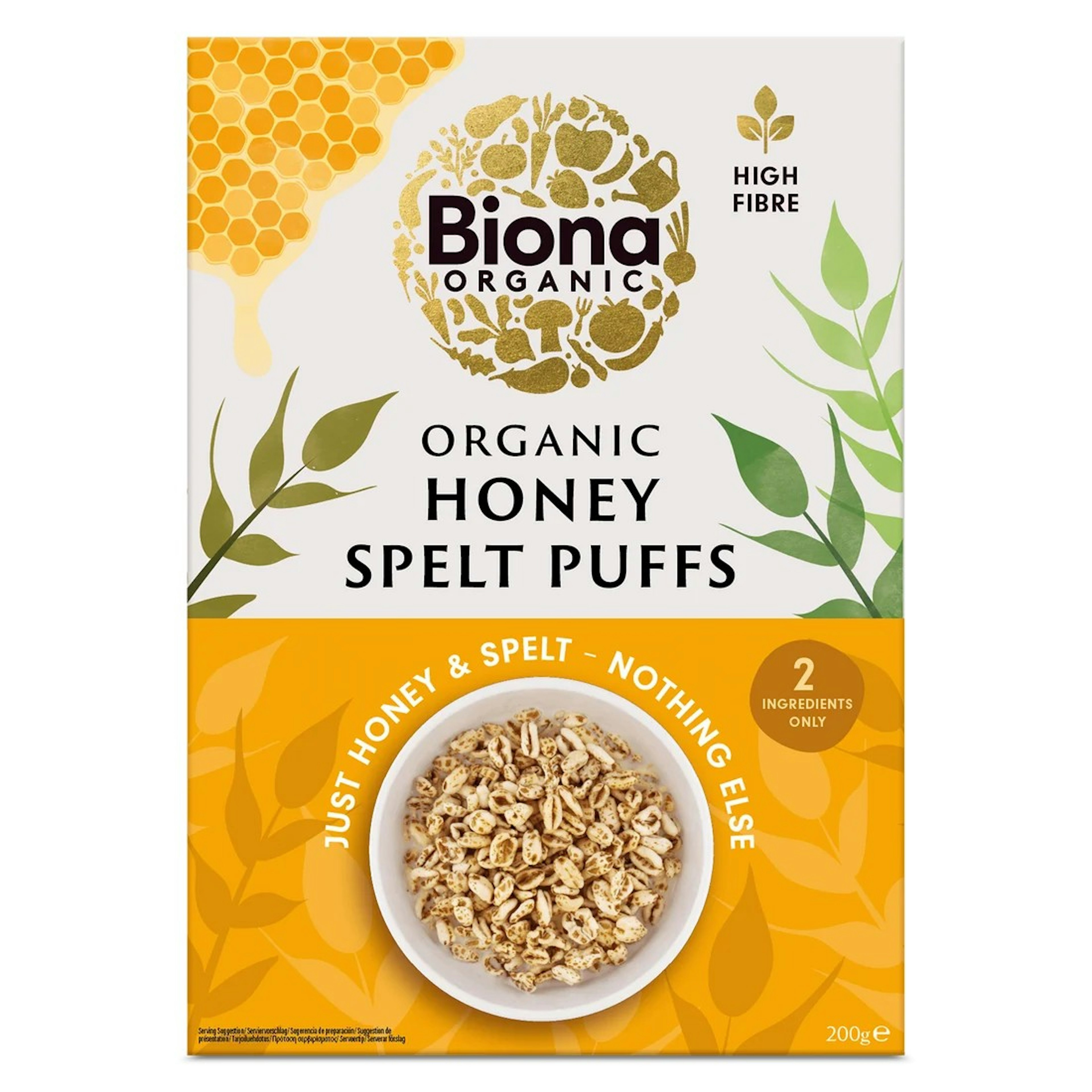 Biona Honey Spelt Puffs 200 g 