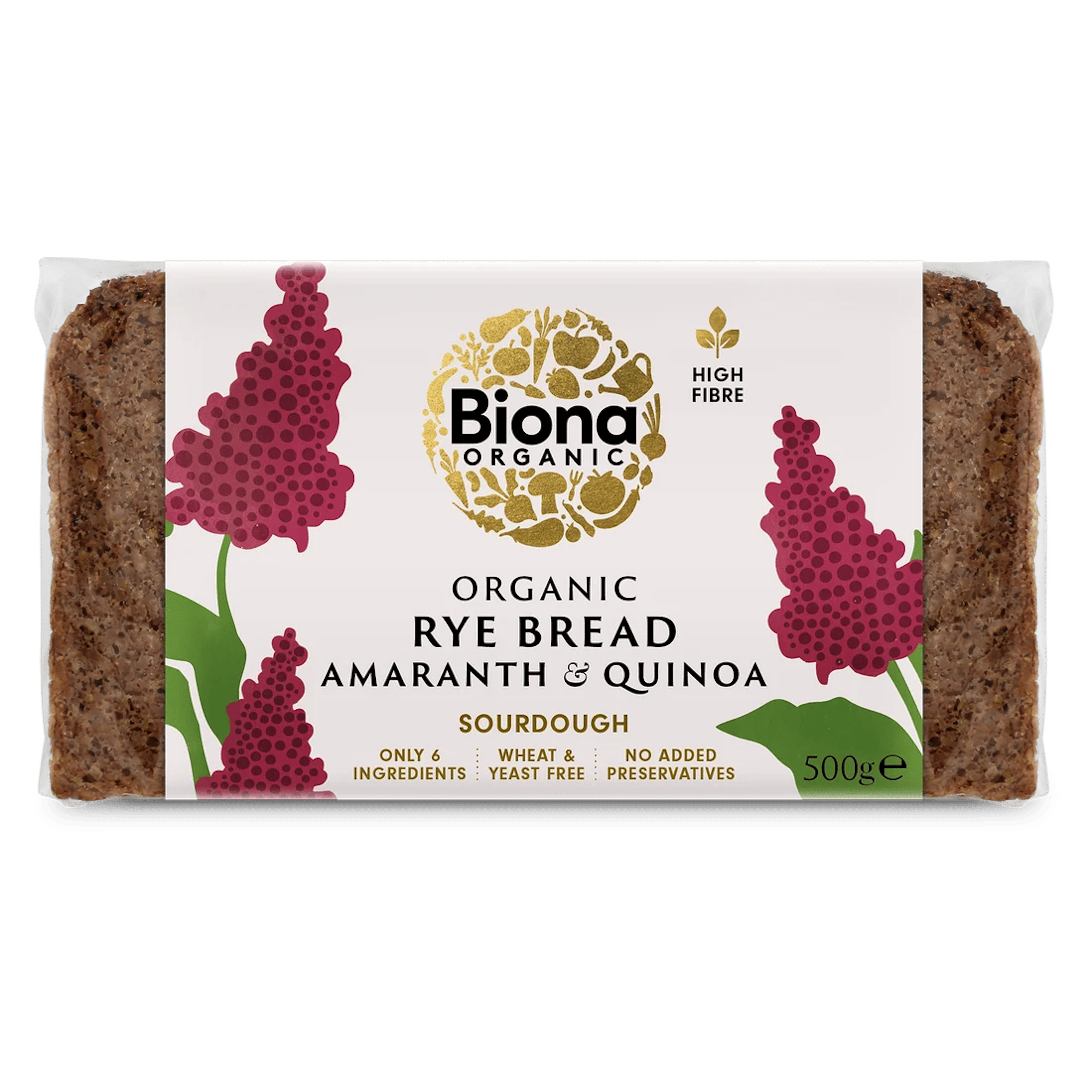 Biona Rúgbrauð Amarant & Kínóa 500 g 