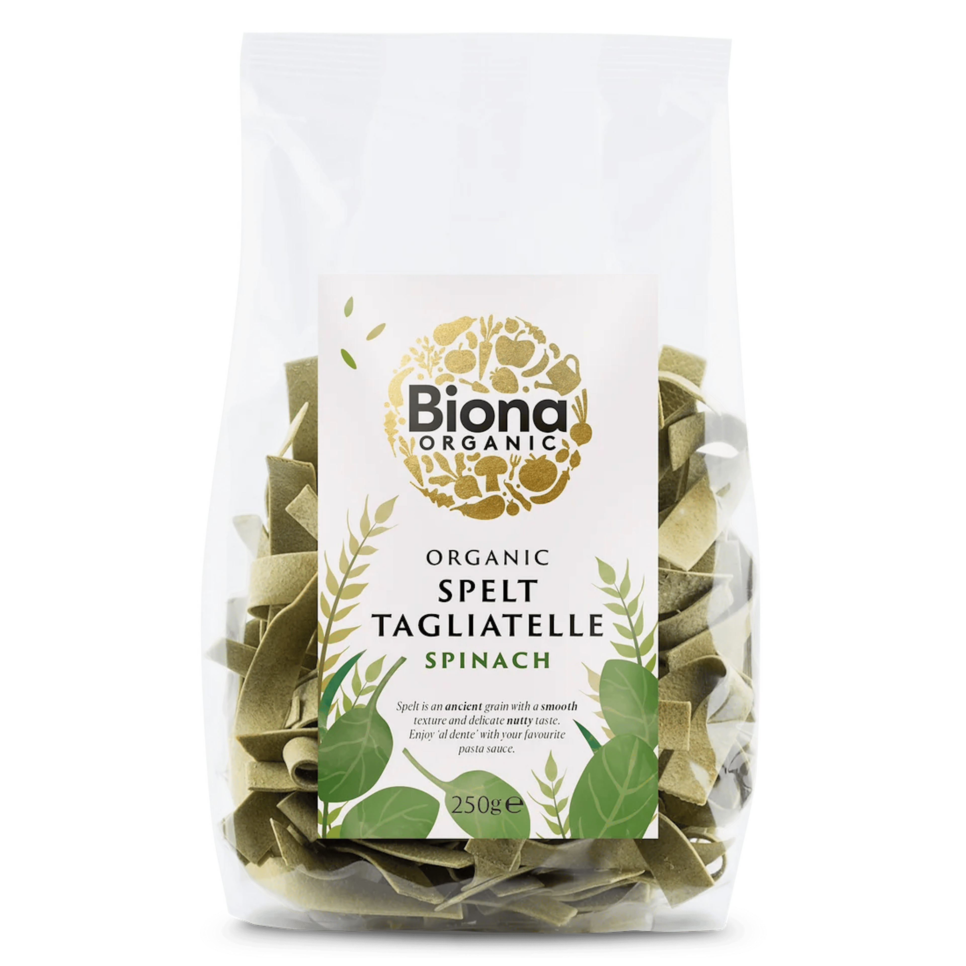 Biona Spínat Tagliatelle Spelt 250 g