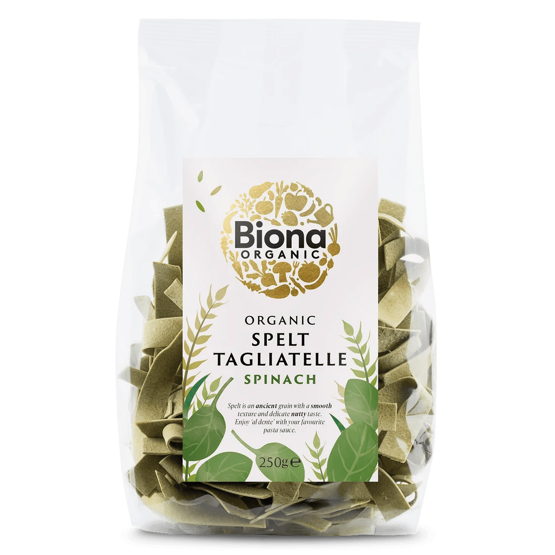 Biona Spínat Tagliatelle Spelt 250 g