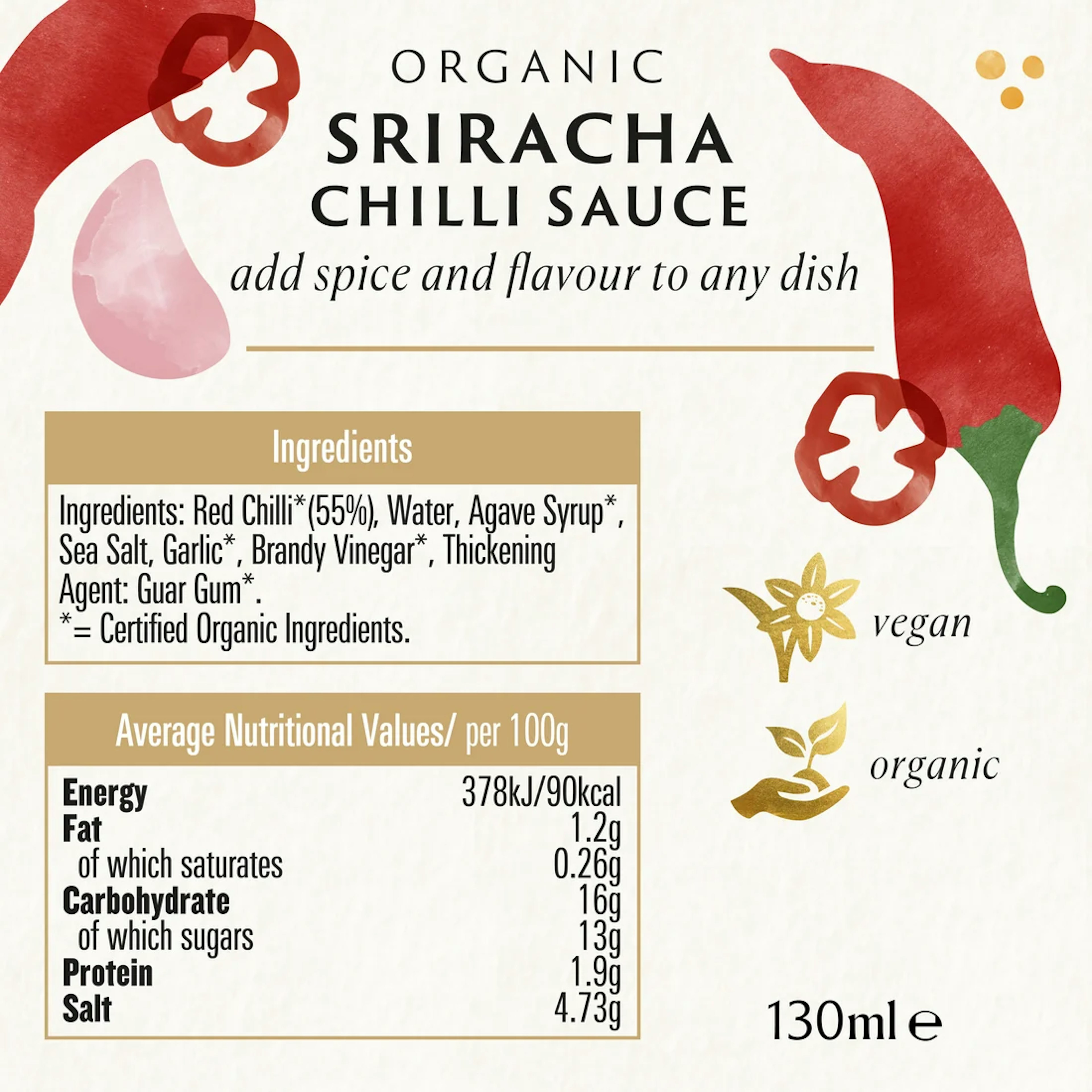 Biona Sriracha sósa 130 ml