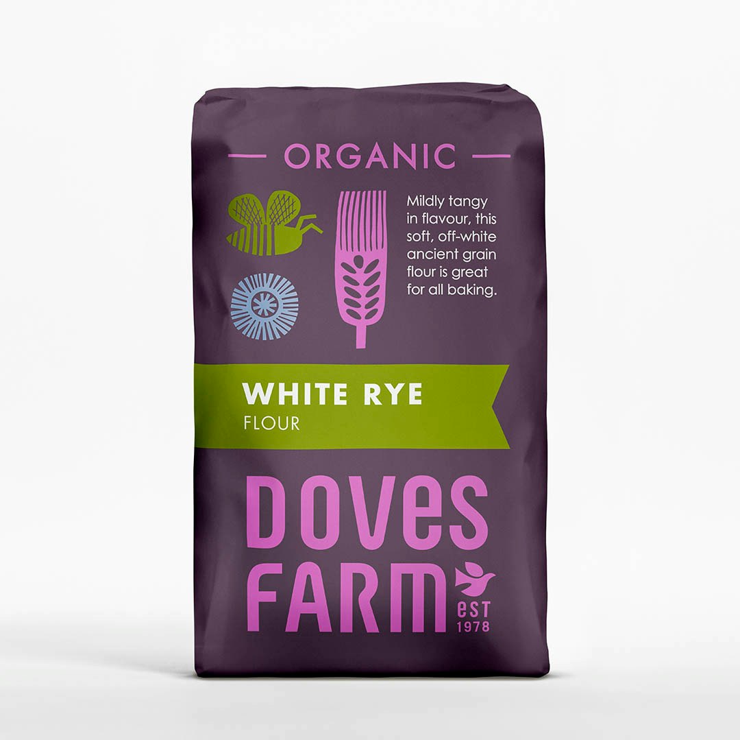 Doves Farm Lífrænt hvítt rúgmjöl 1 kg