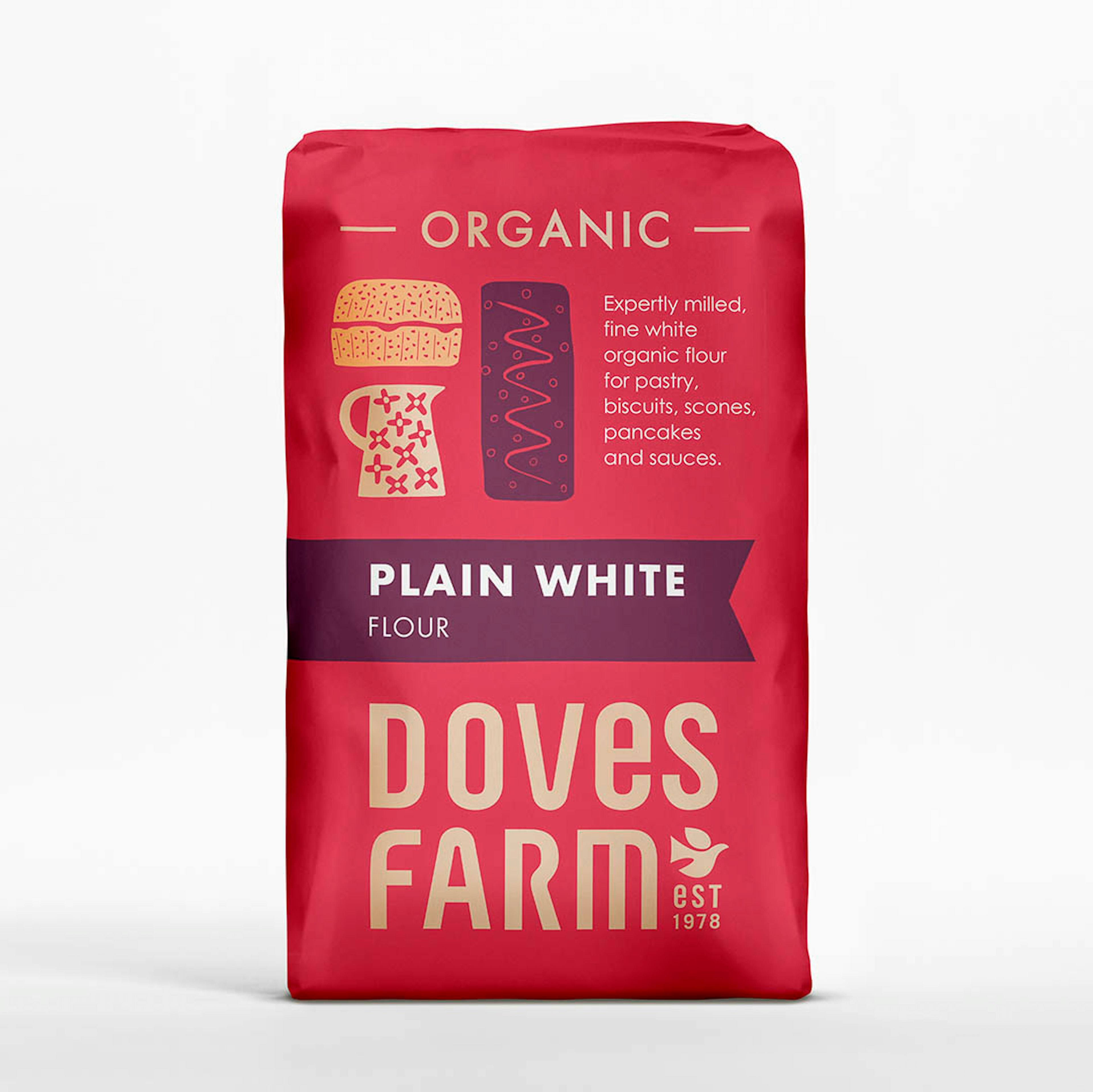 Doves Farm Lífrænt hvítt hveiti 1 kg