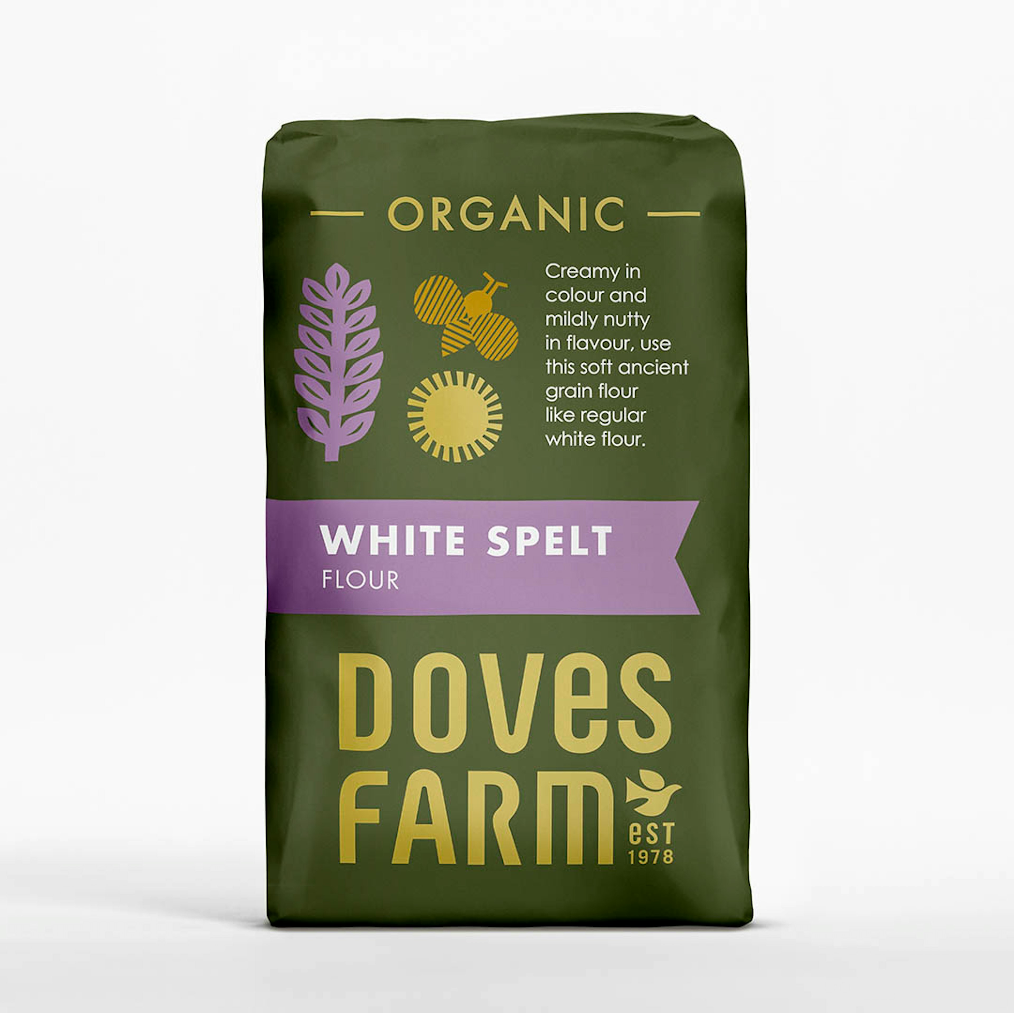 Doves Farm Lífrænt hvítt spelt hveiti 1 kg