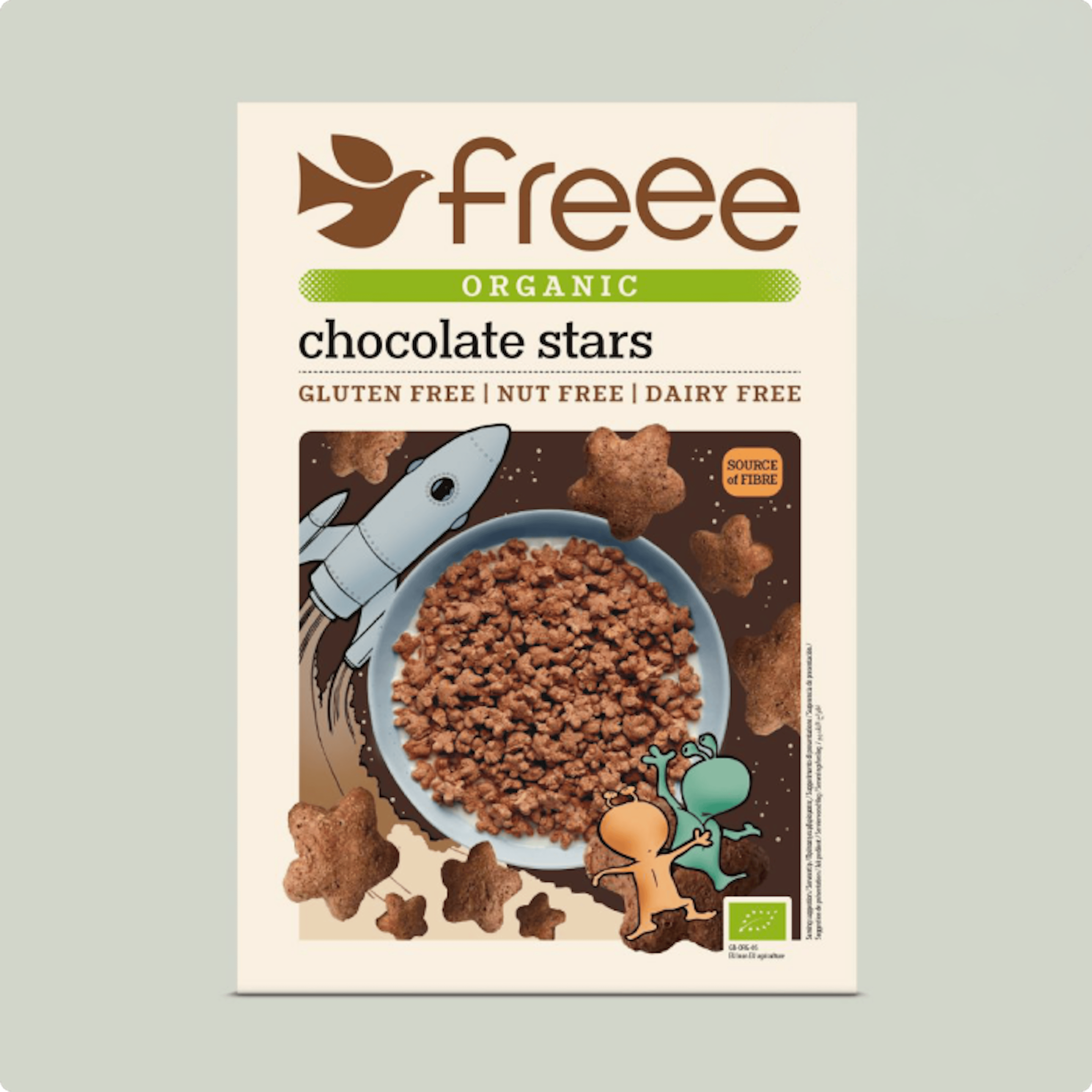 Doves Farm morgunkorn Chocolate Stars 300 g