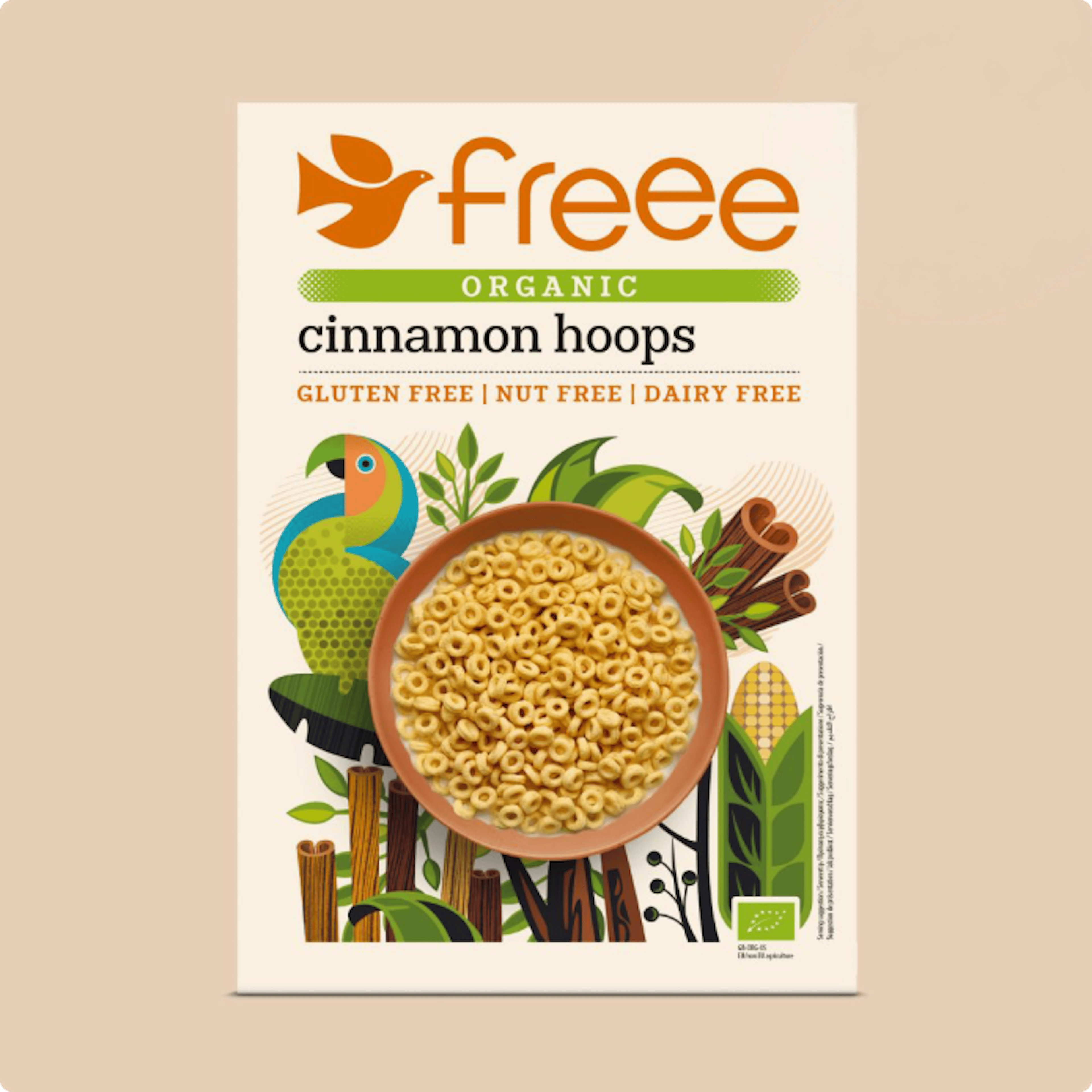 Doves Farm morgunkorn Cinnamon Hoops 300 g