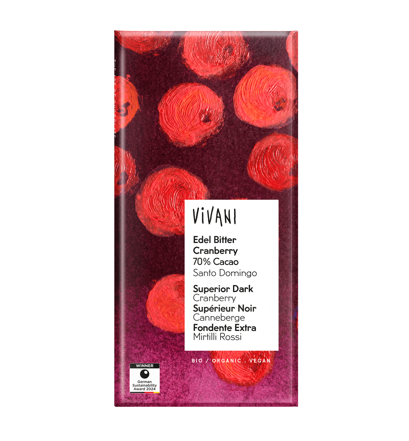 VIVANI Edel Bitter Cranberry 70%