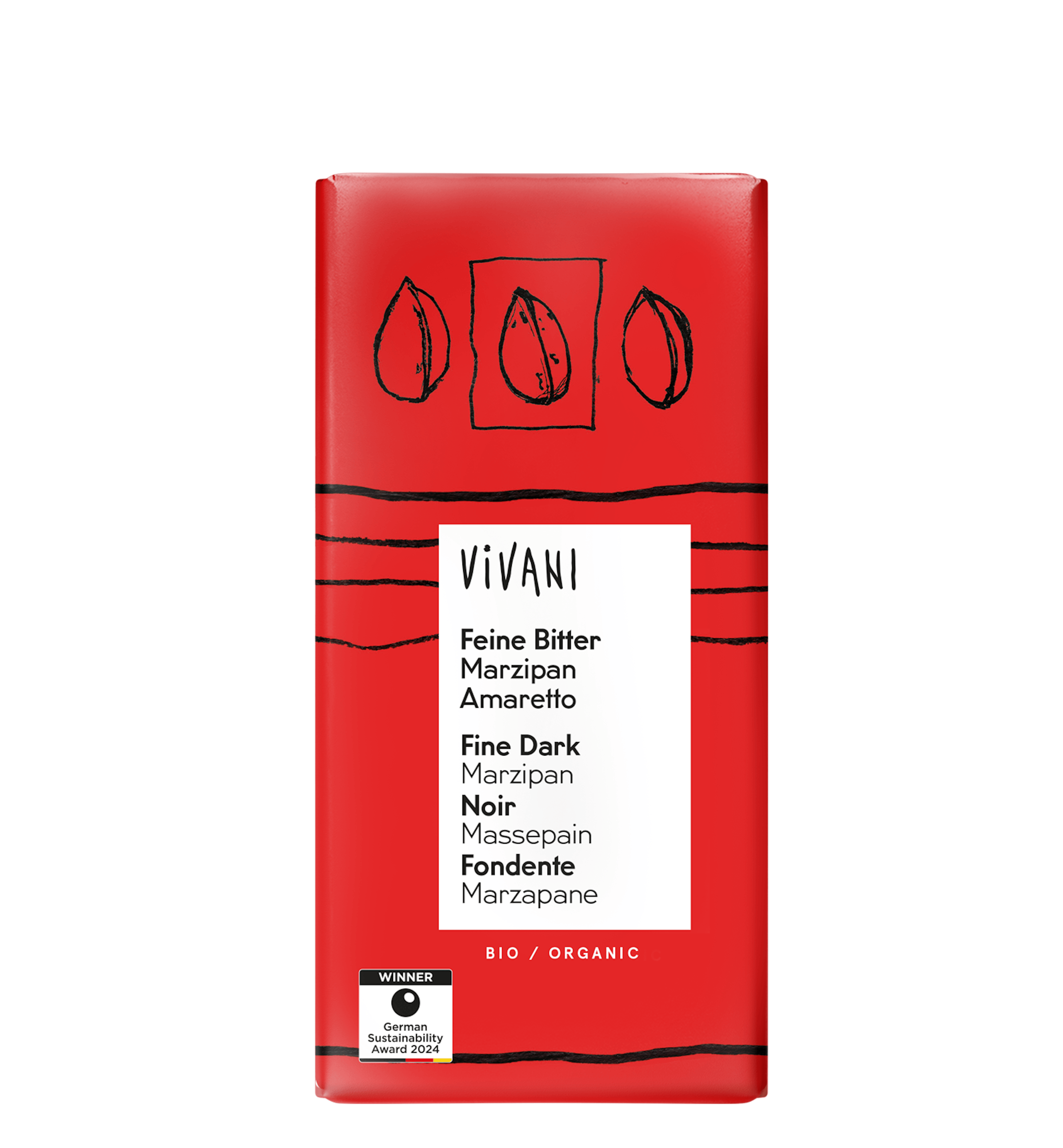 VIVANI Feine Bitter Marzipan Amaretto