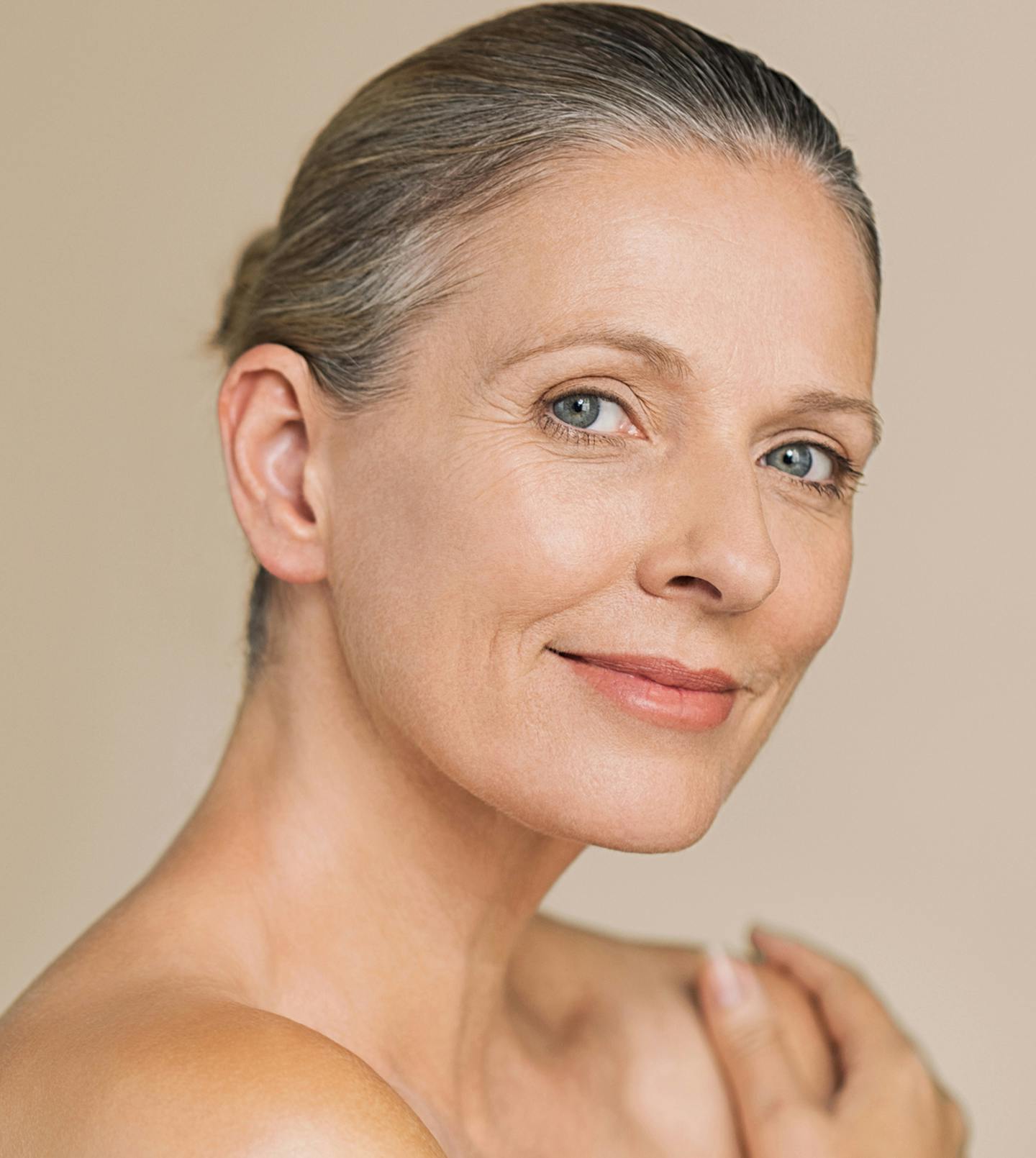 women soft smiling