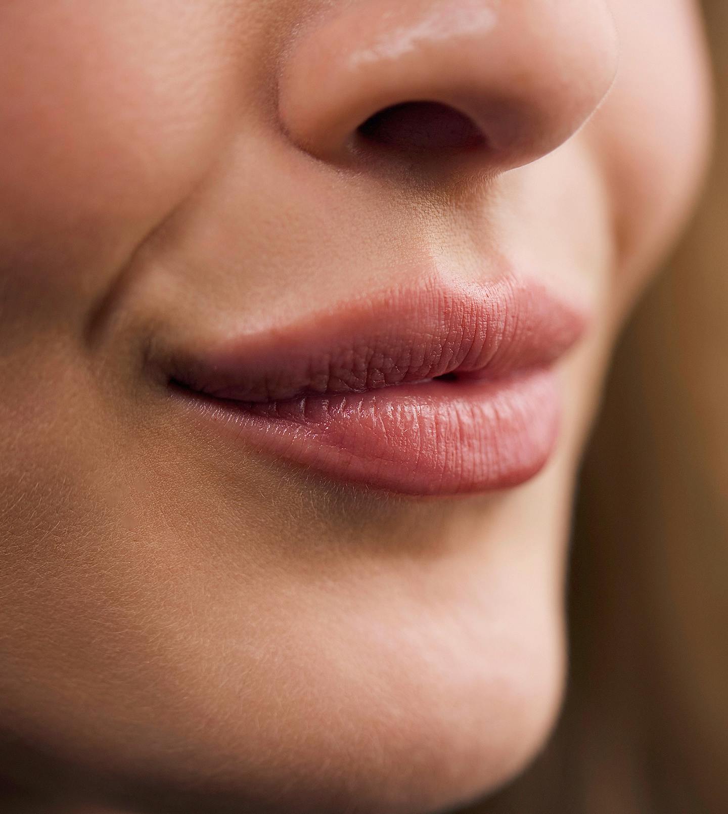 model's lips up close