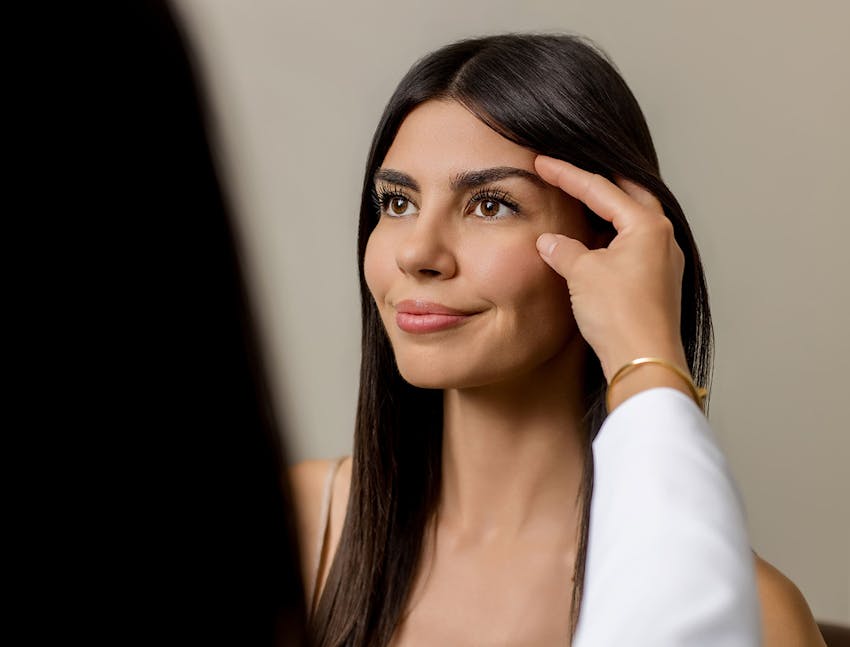 Woman during consultation