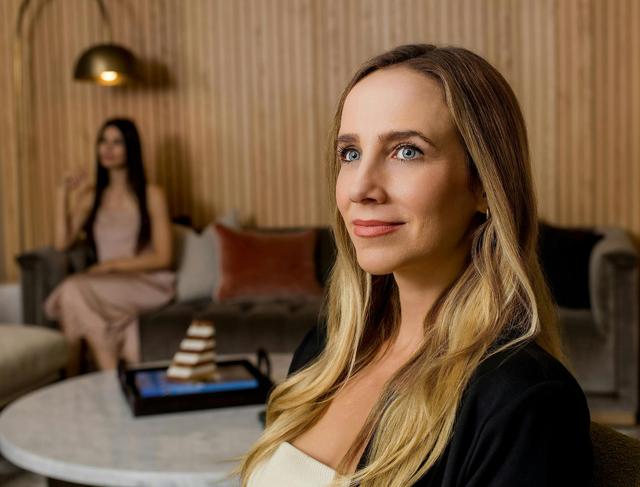 Woman smiling
