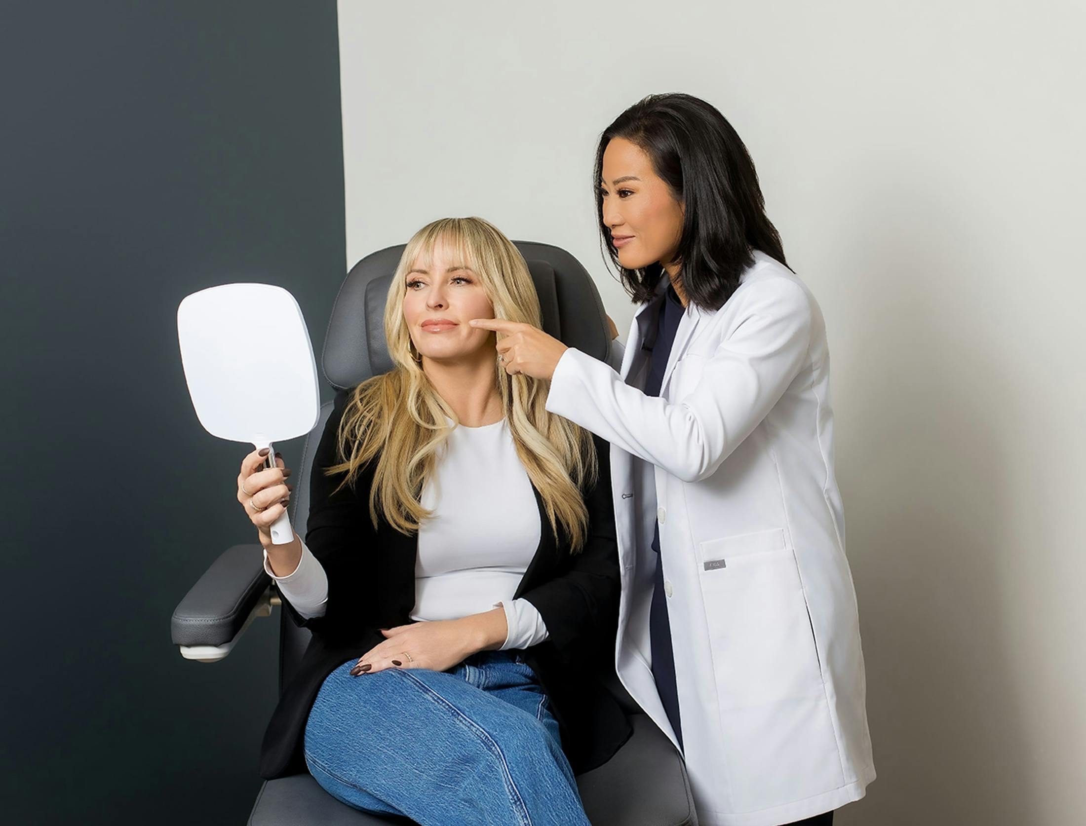 Woman and doctor during consultation