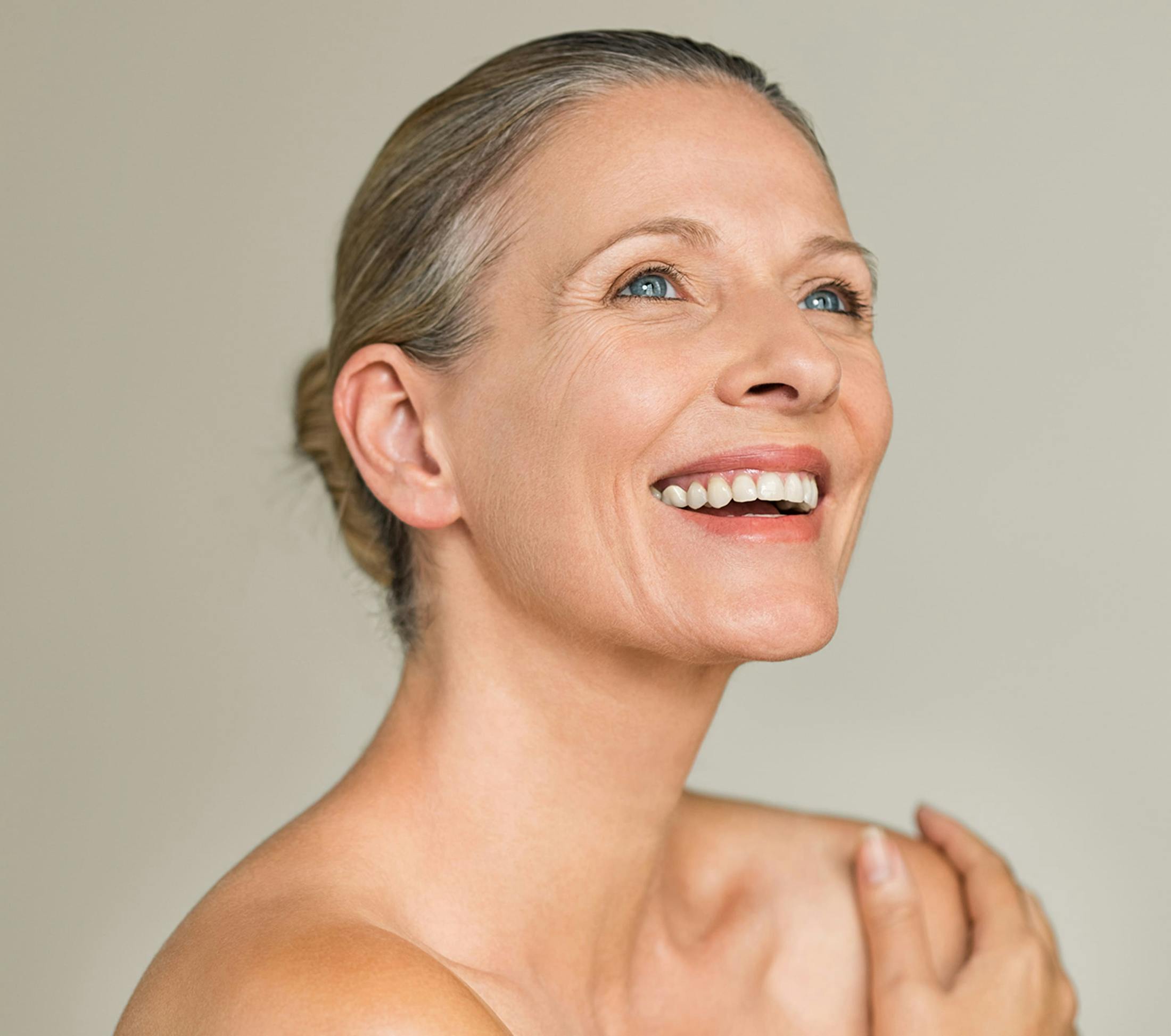 Woman smiling