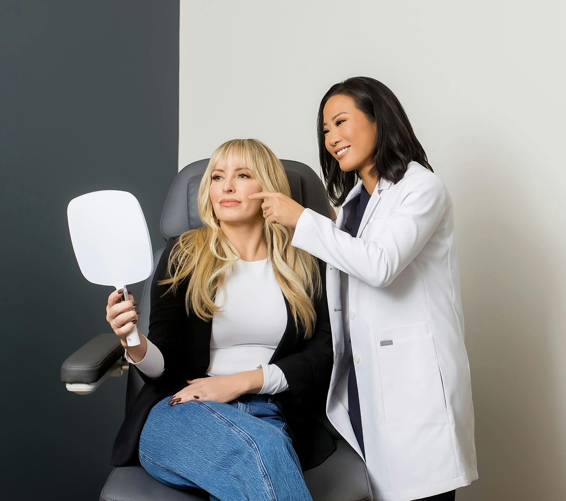 Woman and doctor during consultation