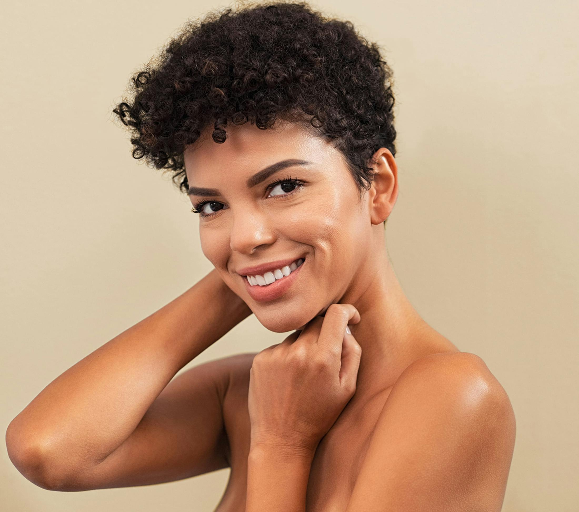 Woman smiling