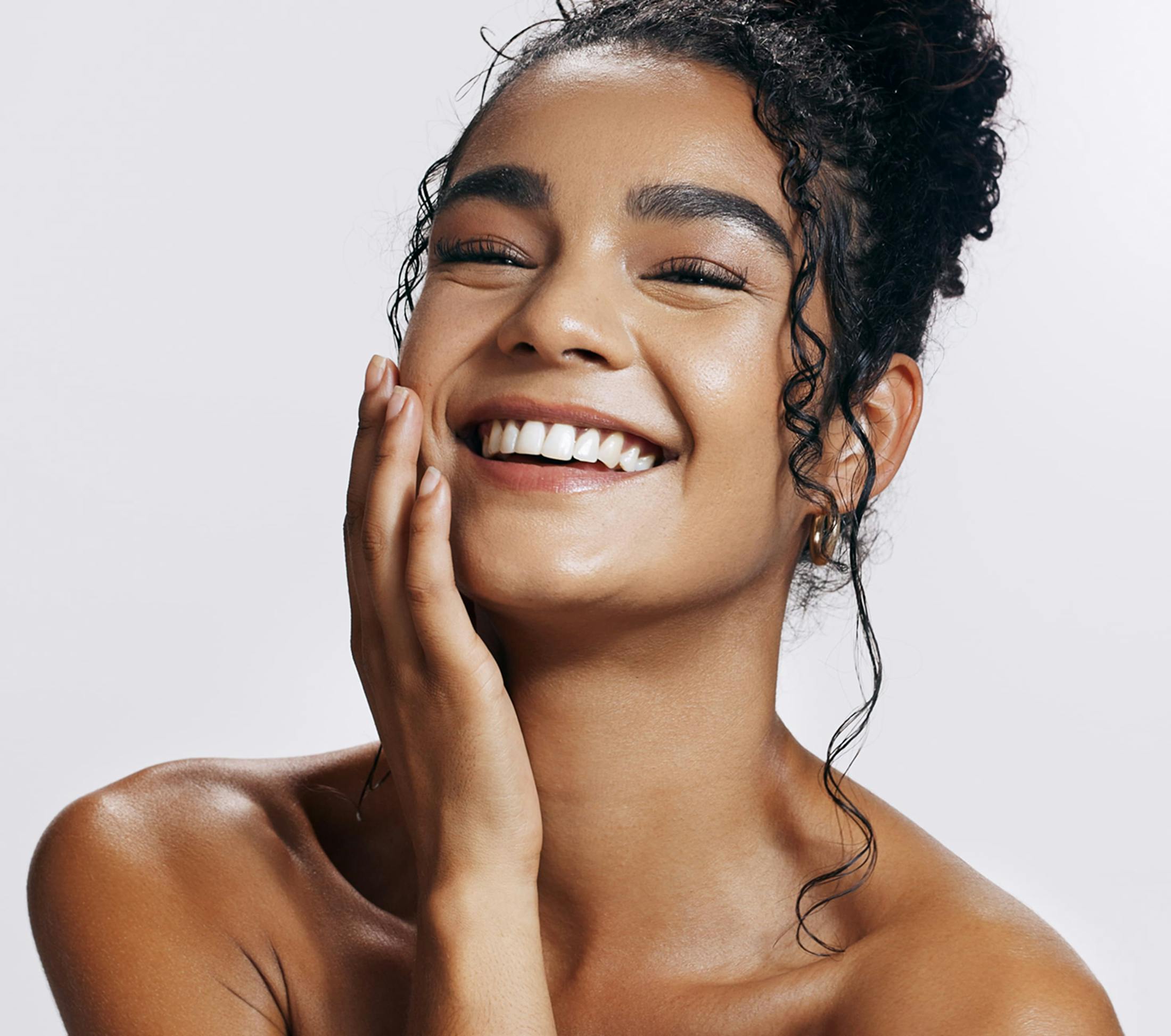 woman smiling