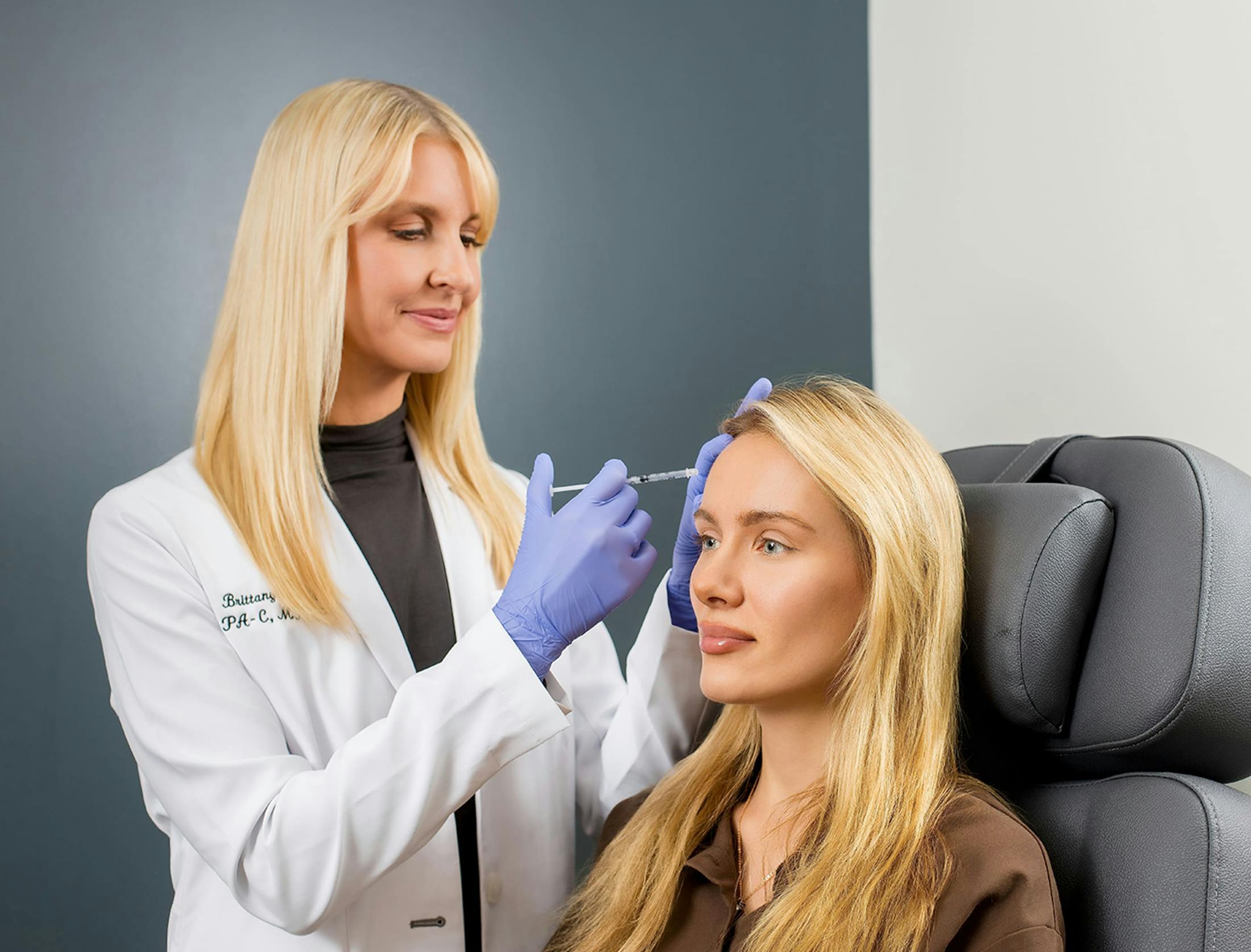 Woman during treatment