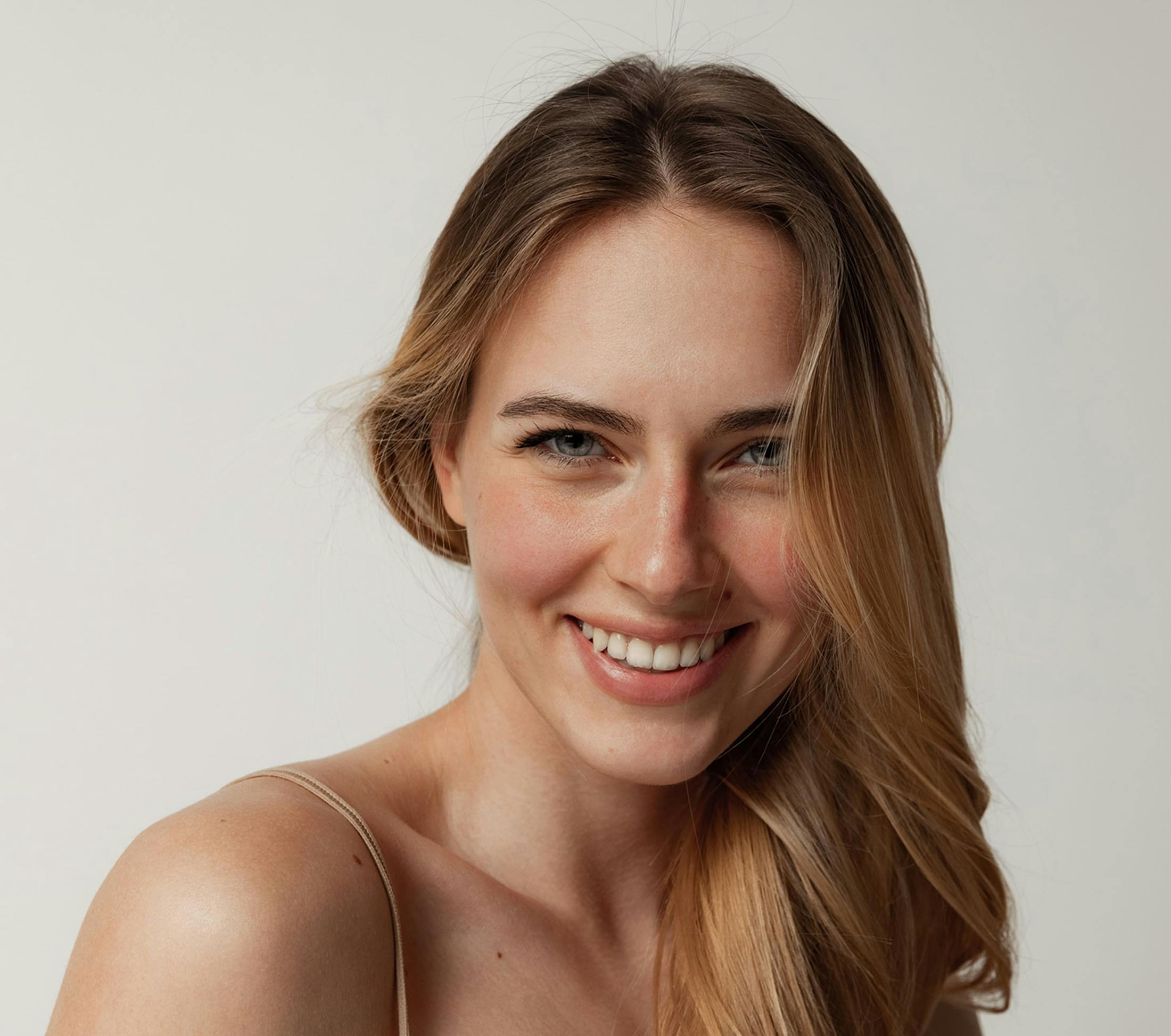 Woman smiling