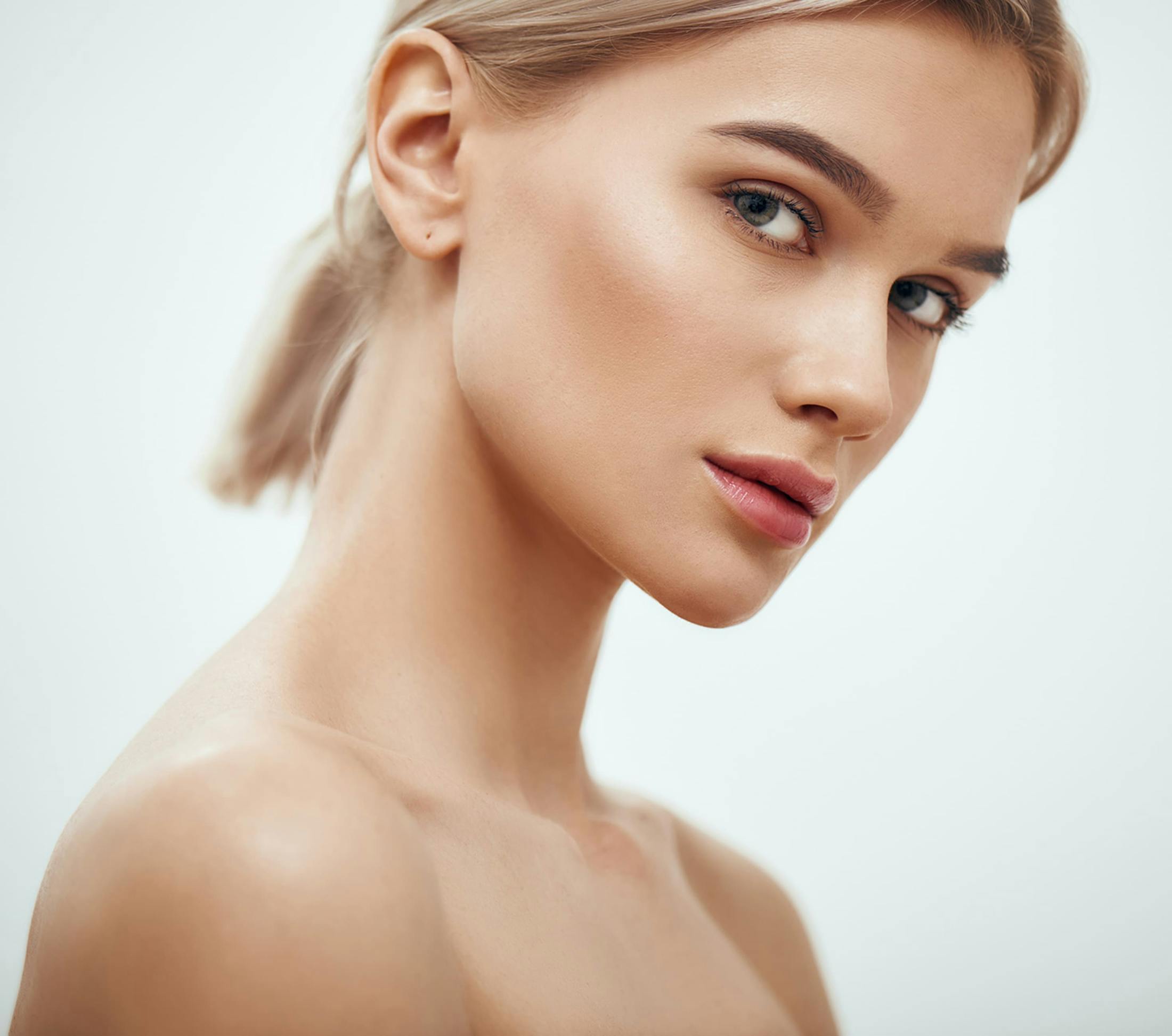 woman looking to the side