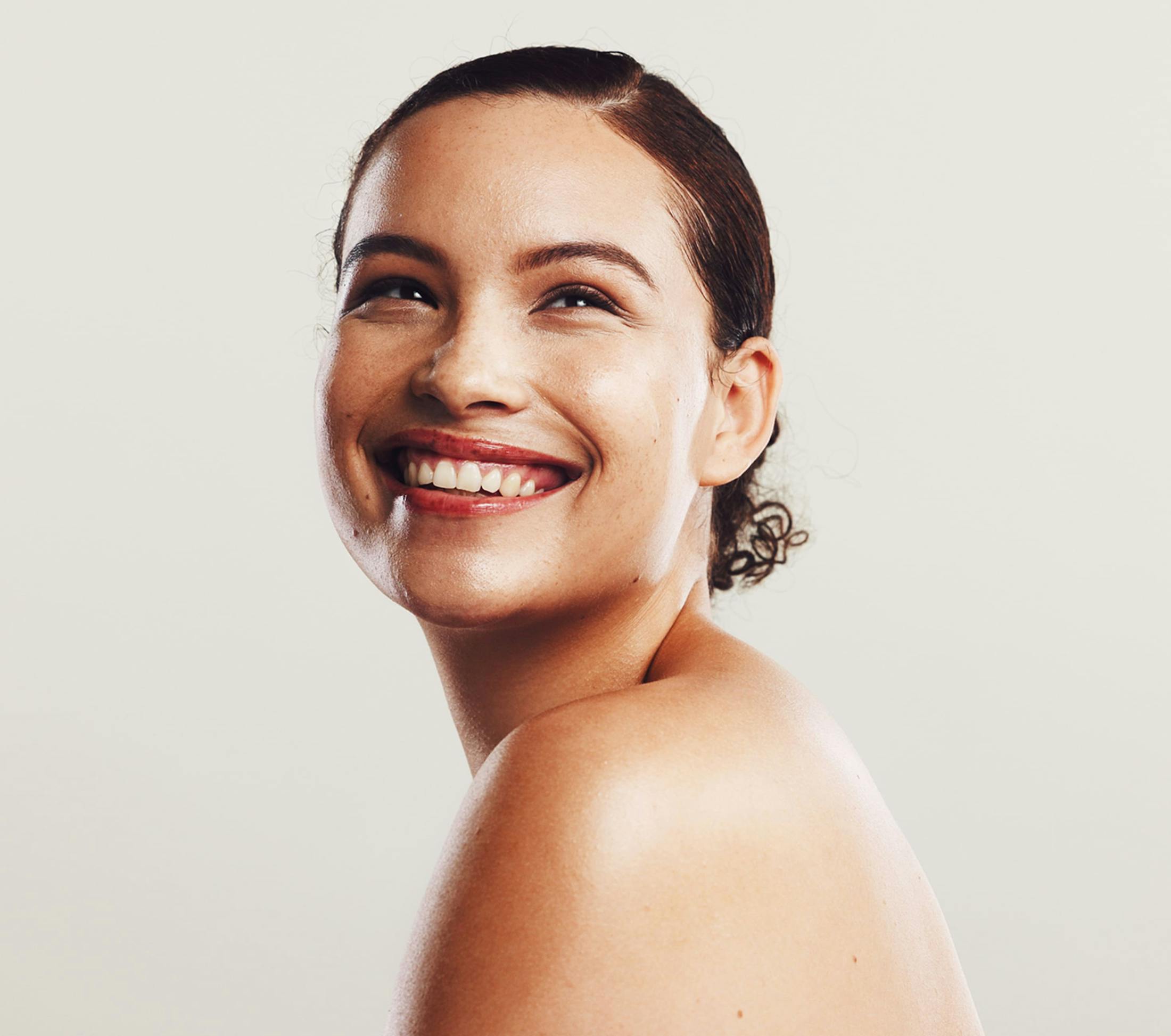 Woman smiling