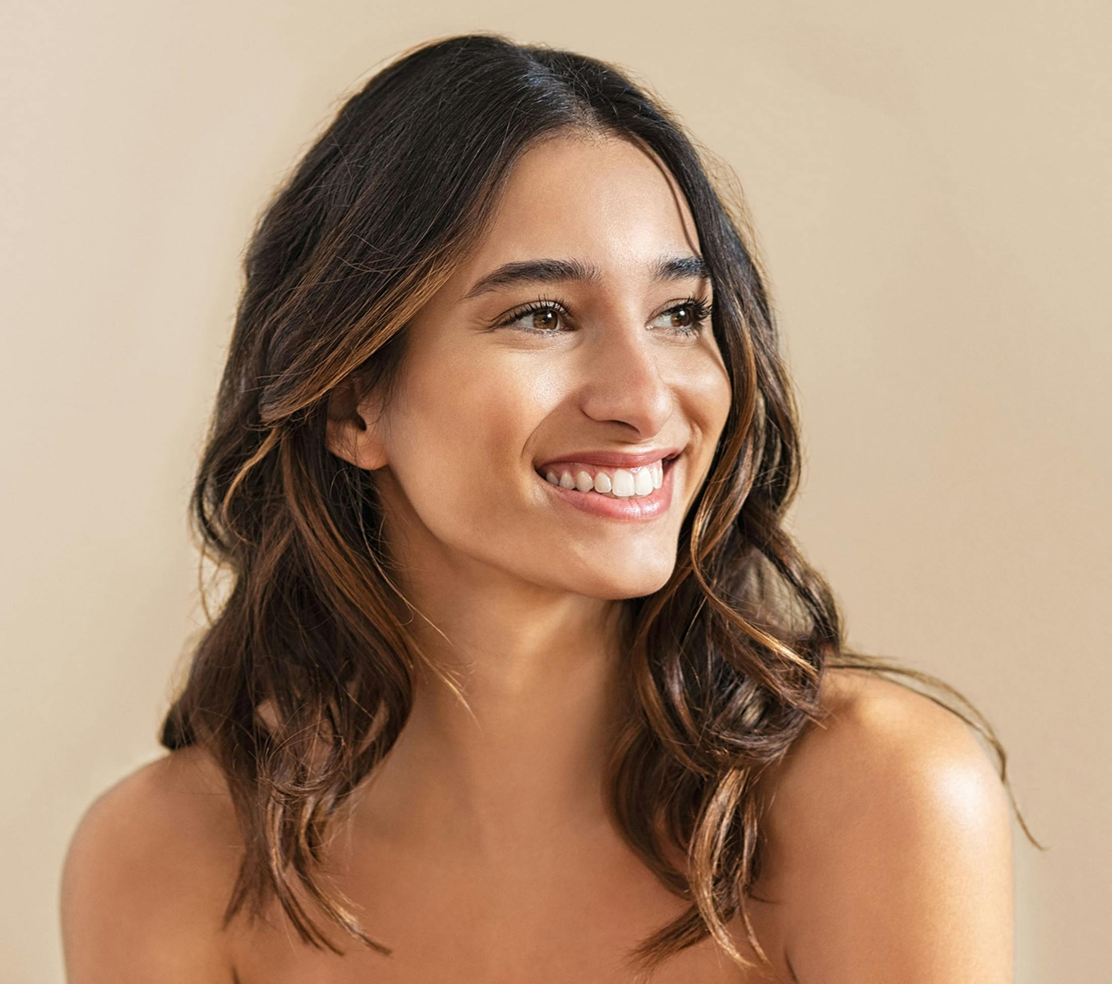Woman smiling