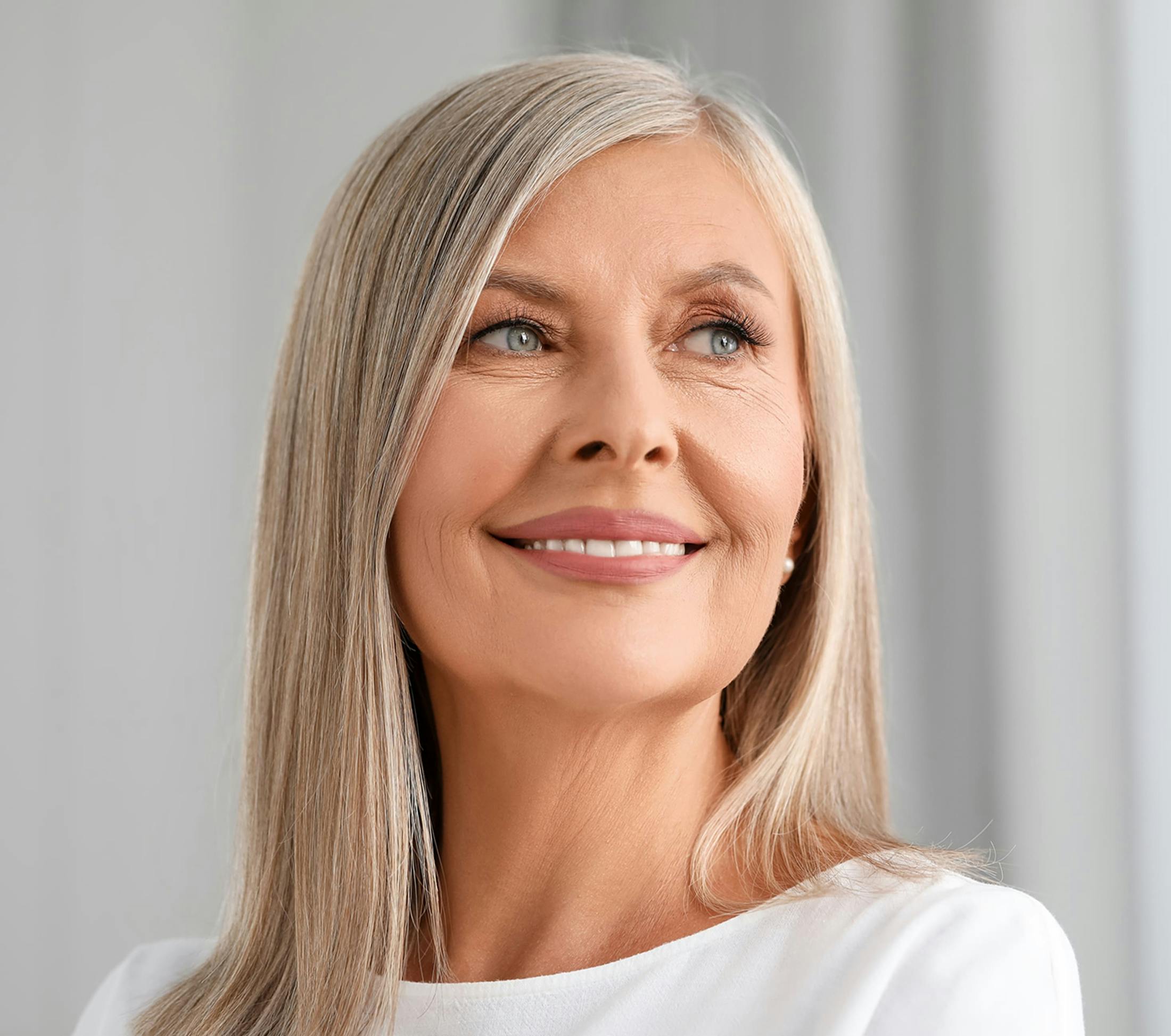 Woman smiling