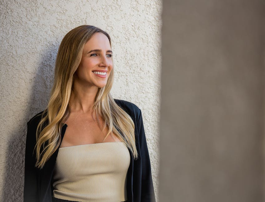 Woman smiling