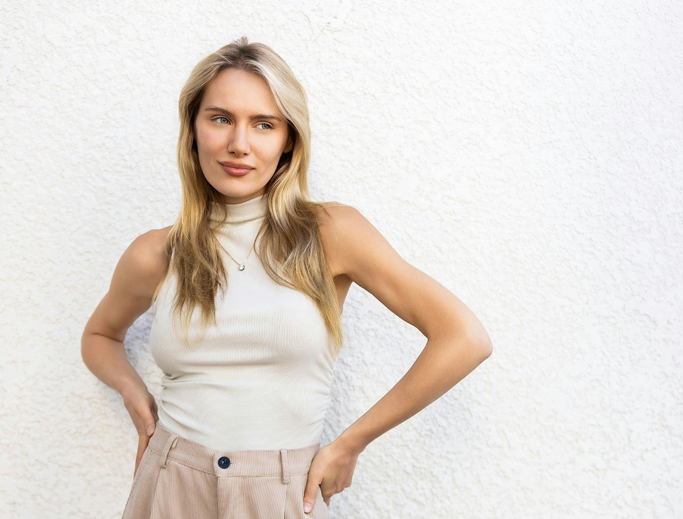 woman with hands on hips
