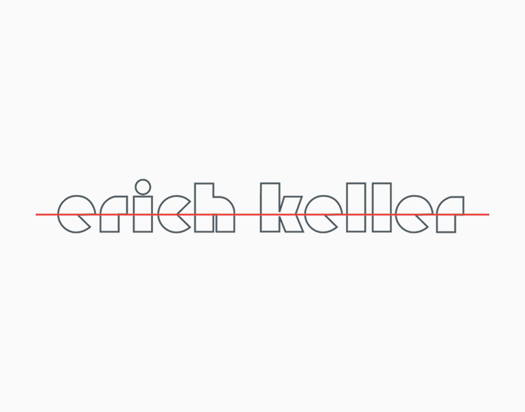 Logo Erich Keller en contours utilise a partir de 1987
