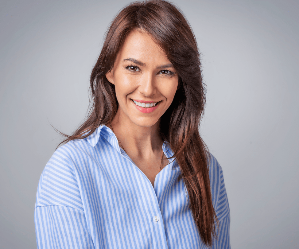 Woman smiling