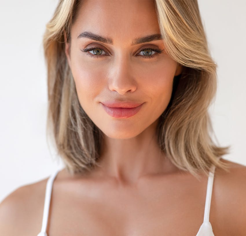 Woman smiling