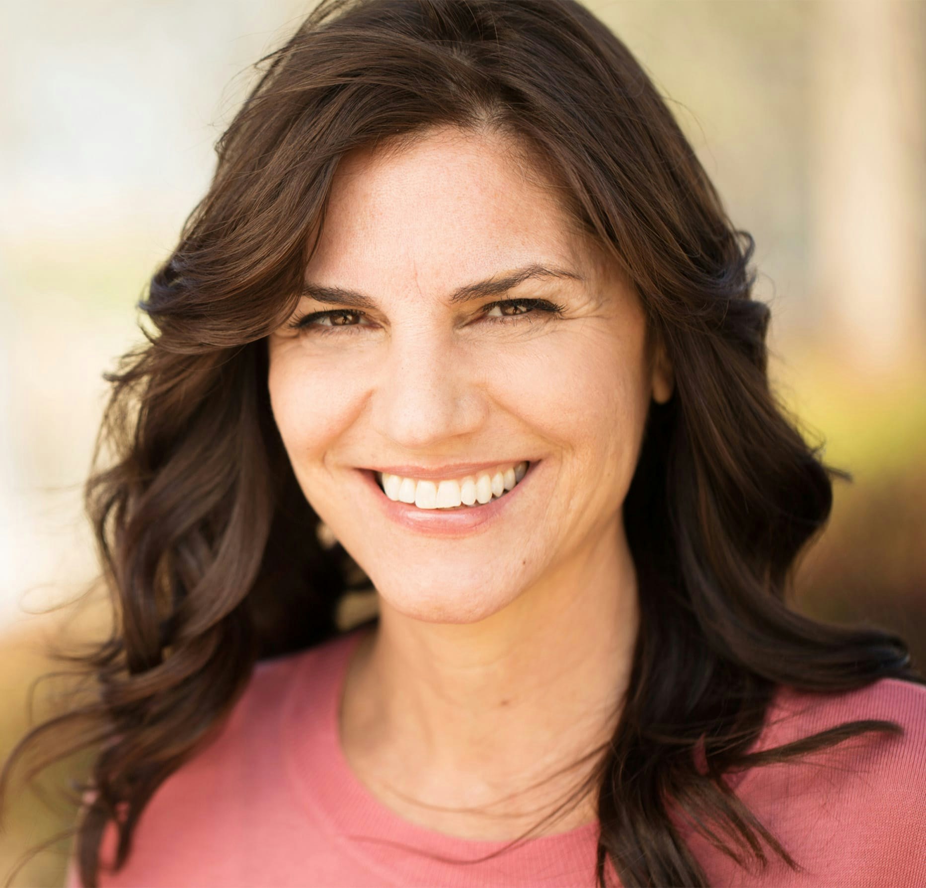 Woman smiling