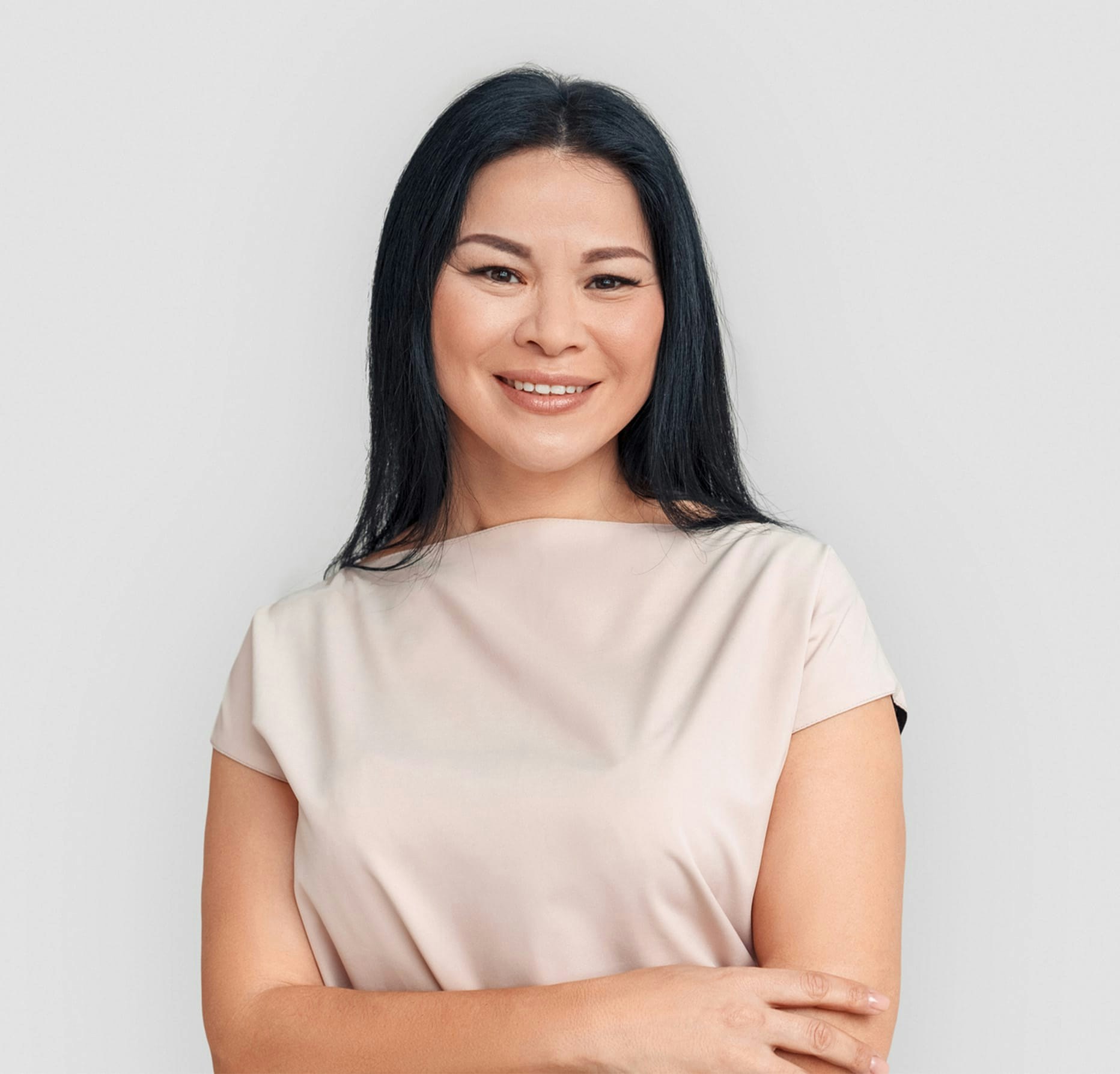 women smiling