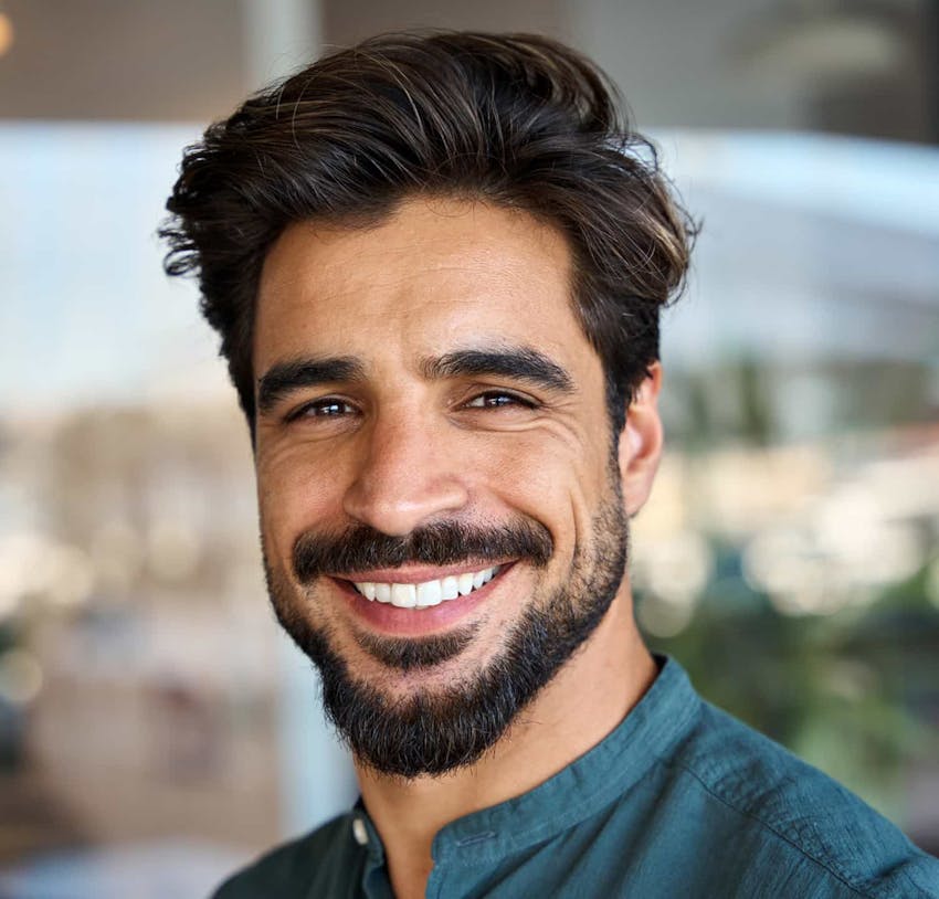 man smiling