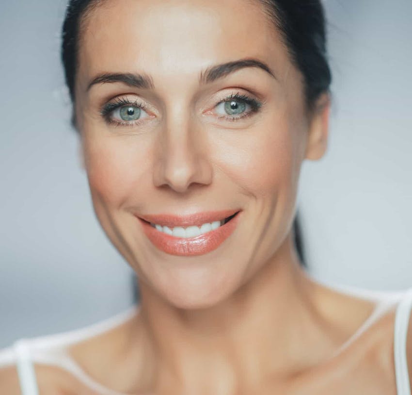 Woman smiling